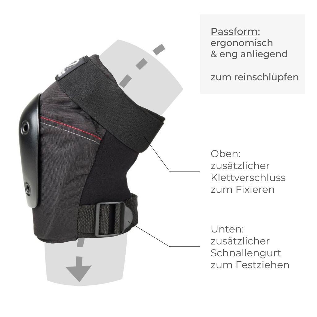 187 KillerPads Knieschutz Fly Knee, Flexibler Knieschutz für Action-Sportarten