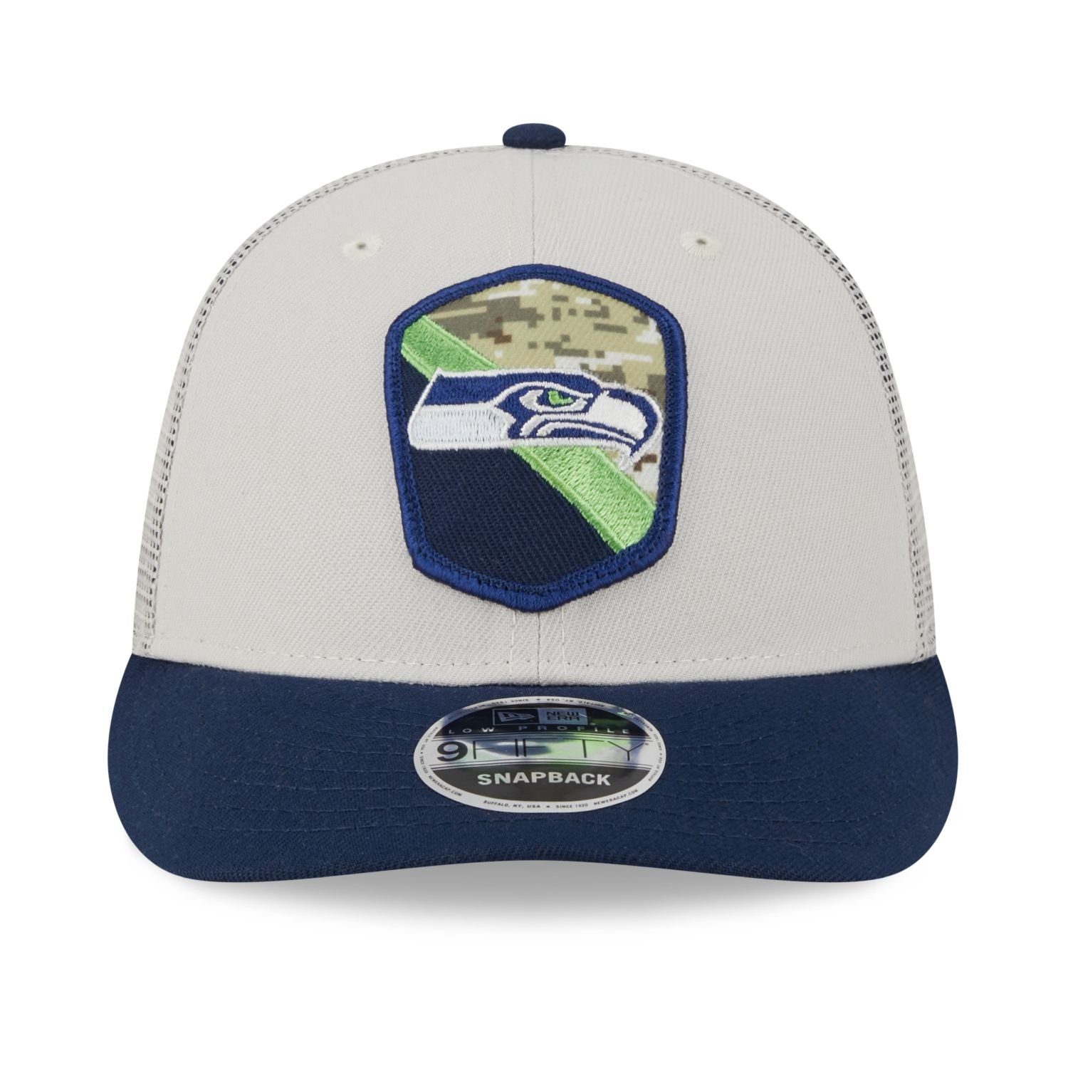 Low Snapback Cap New Era Seattle Service to 9Fifty Snap Salute Seahawks Profile NFL