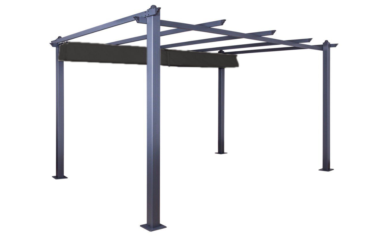 Jet-Line Pavillon Pavillon Gartenpavillon 3x4m Luxor anthrazit aus A