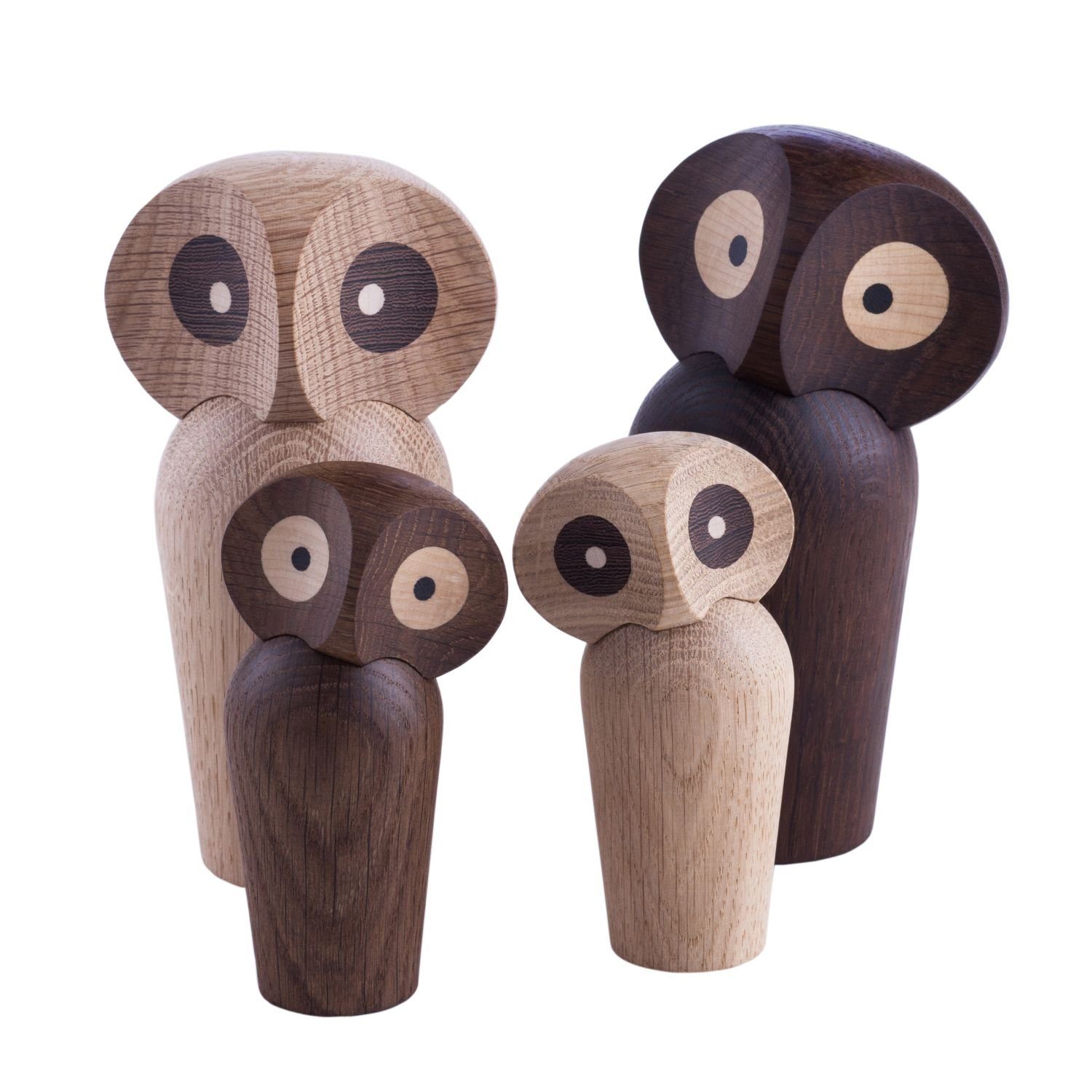 Architectmade Dekofigur Owl Small Räuchereiche