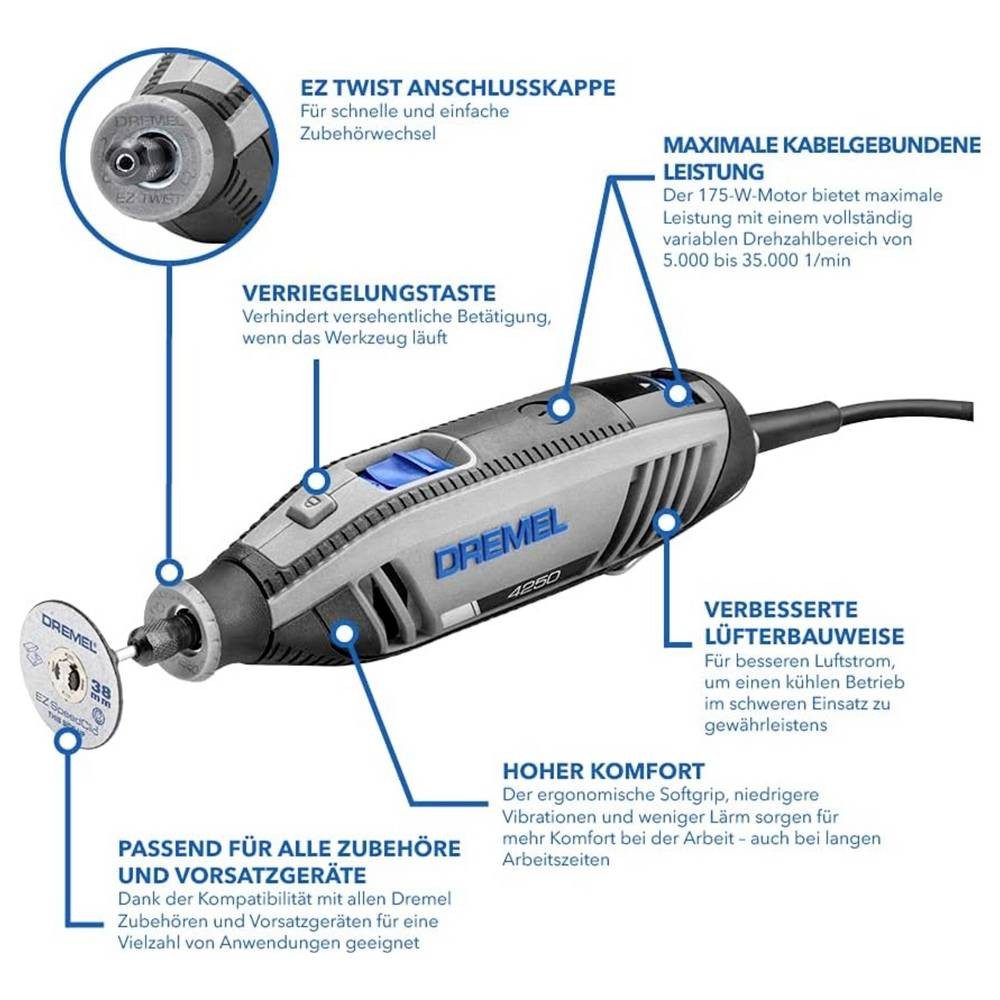 DREMEL Elektro-Multifunktionswerkzeug Weihnachts-Geschenkset 4250-1/35 Sonderedition
