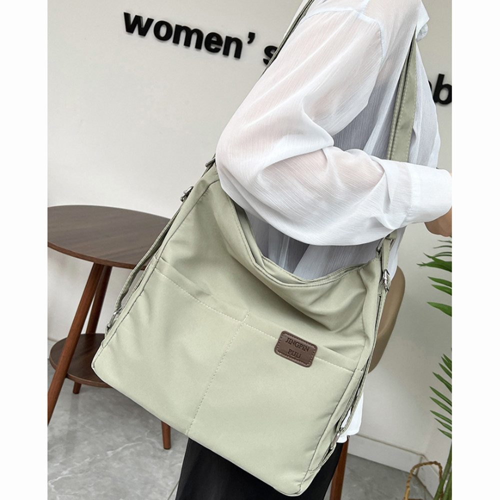 Zaewry Schultertasche Rucksack Tasche 3 in 1 Damen, Wasserdichte Nylon-Schultertasche (Kann als Rucksack, Umhängetasche oder Schultertasche getragen werden), Ge – Bild 3 von 5