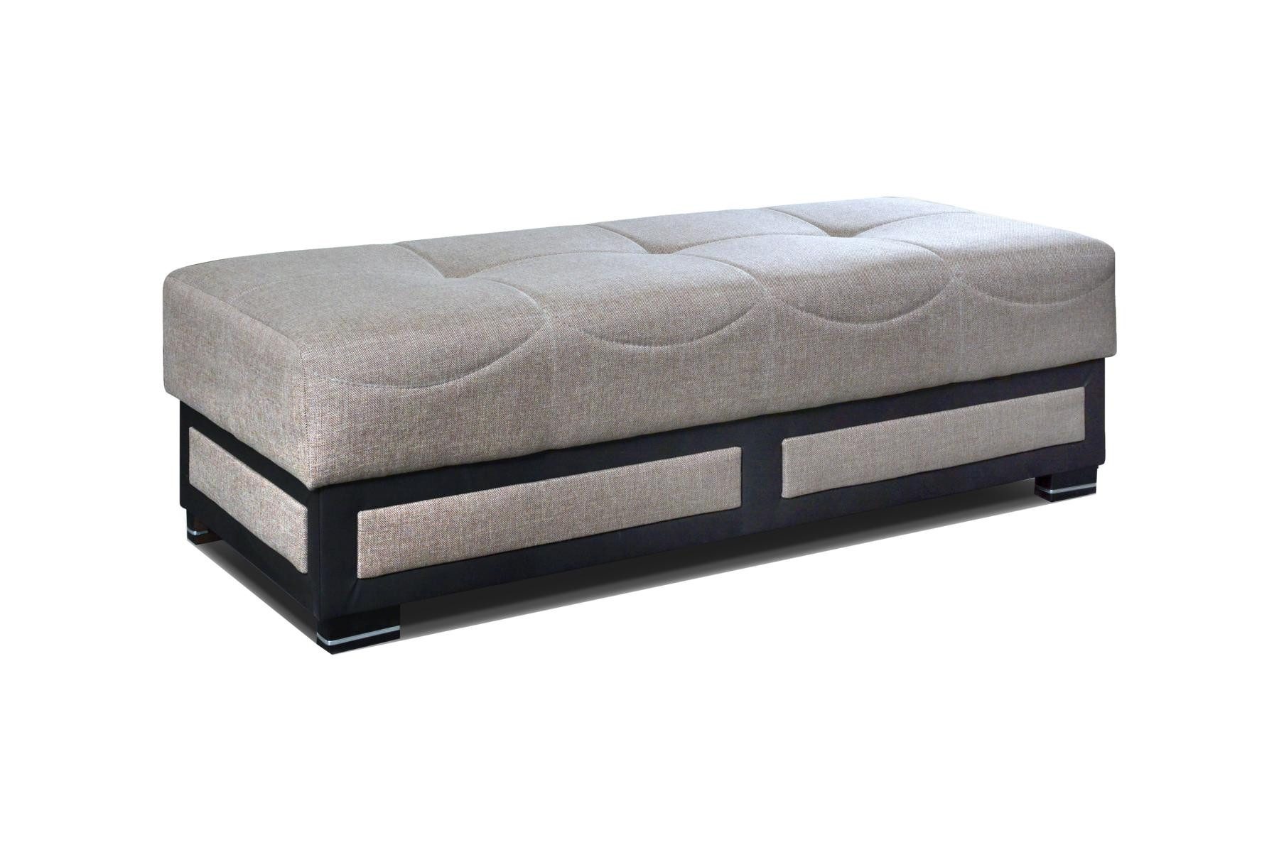 JVmoebel Табуреткиbank Beige Диван Sitzbank Puffs Möbel Sitzmöbel, Made in Europa