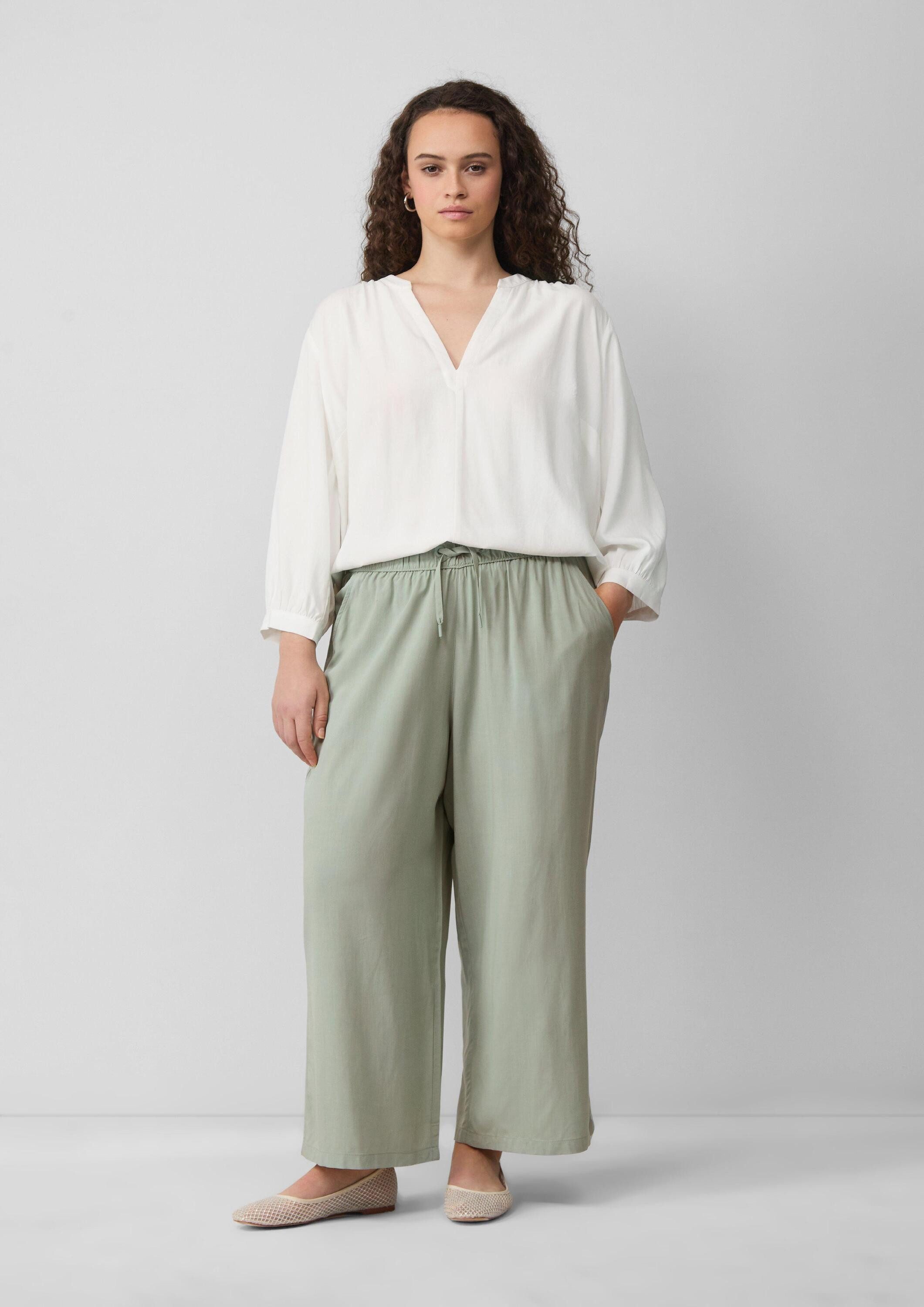 QS Culotte Hose Culotte aus Viskose