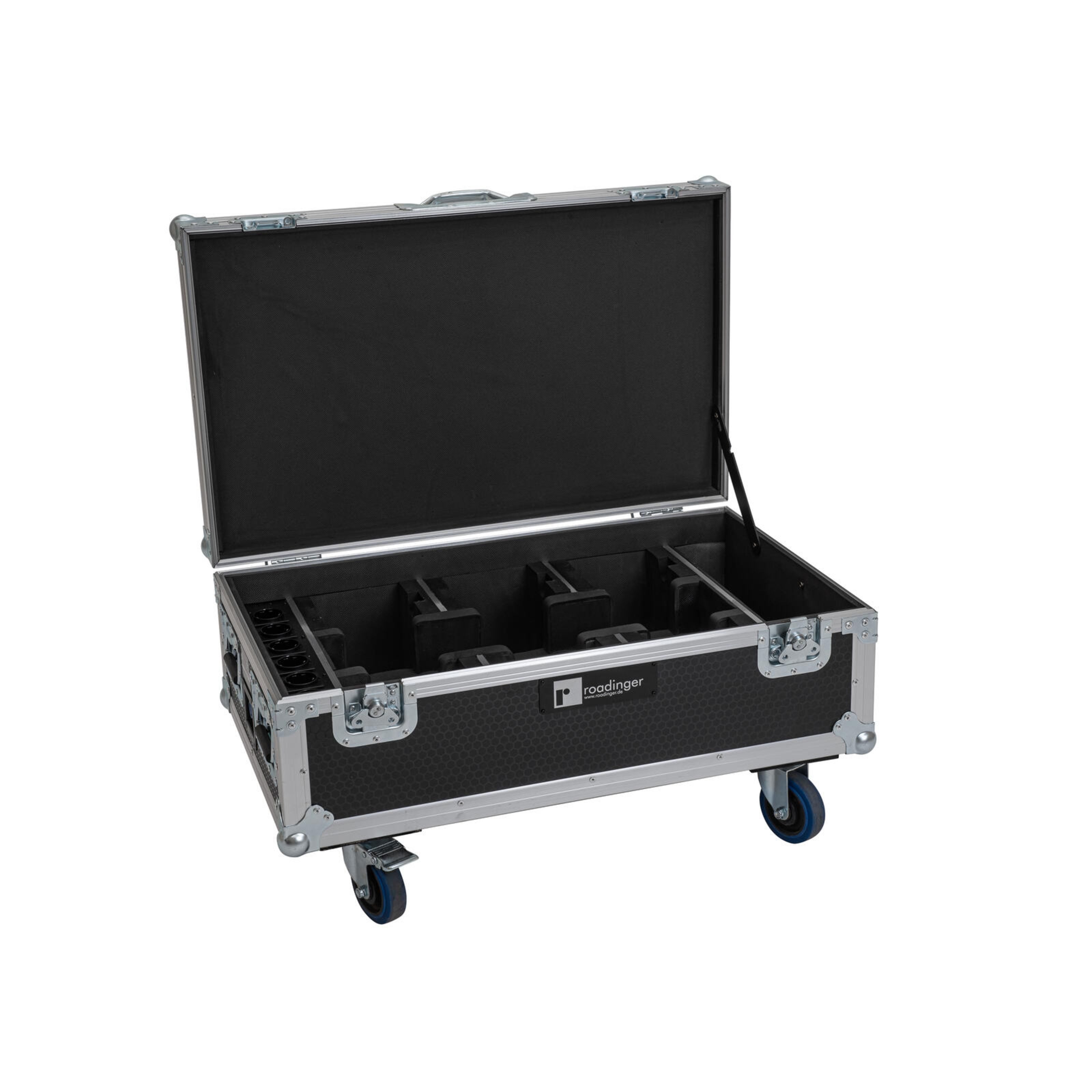 Roadinger Koffer, Case für 6x AKKU UP-4 Ladefunktion und Rollen - Case für Effekte