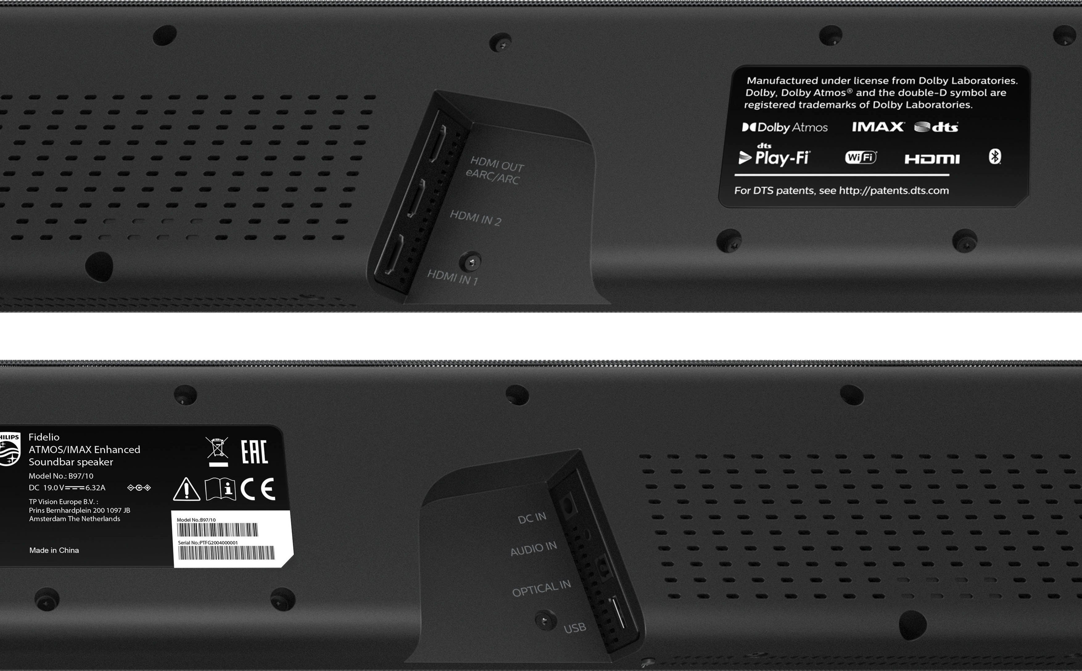 7.1.2 (Bluetooth, W) Philips B97 450 Fidelio WLAN, Soundbar