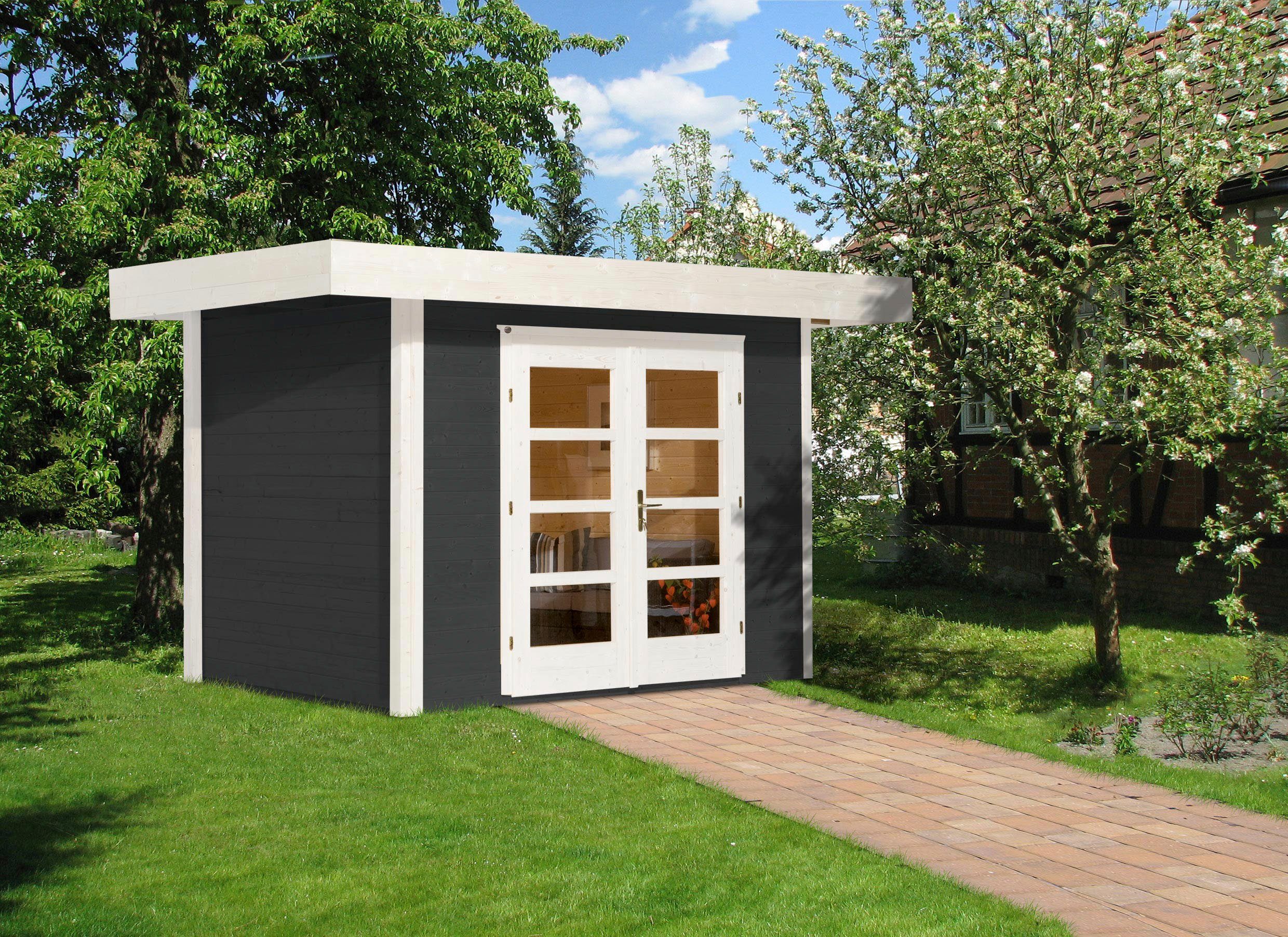 weka Gartenhaus Designhaus 126 Plus, cm BxT: 361x286