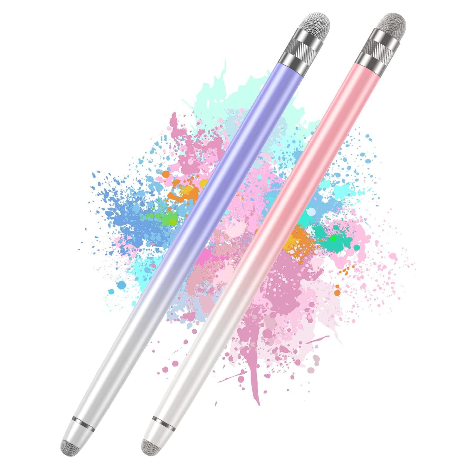 FOUORTUNATE-BEE 2er Touchscreen Stift Universal für iPad Tablet Smartphone Pen Tastatur (Eingabestift für Zeichnen Schreiben Gaming Tablet Handy Touch)