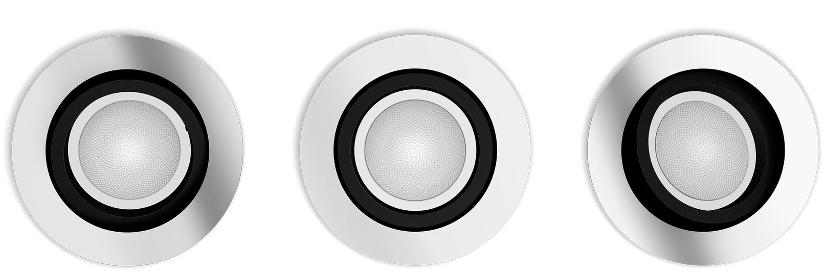 Philips Hue Einbauleuchte White & Color Ambiance Centura Einbauspot 3-flammig 3 x 4.2W, LED wechselbar, Farbwechsler