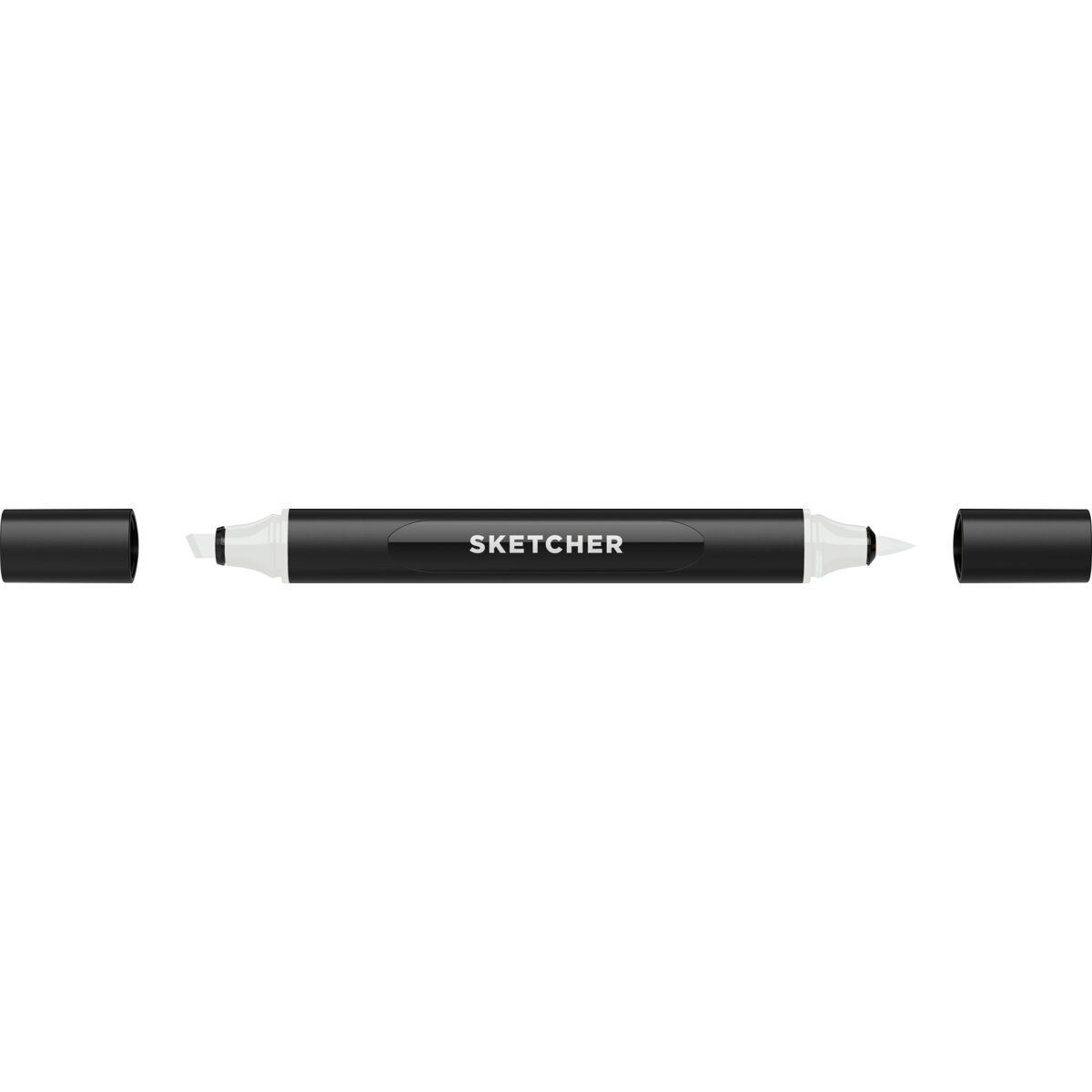 Filzstift Twinmarker Sketcher brush+chisel GG485 grüngrau 1.