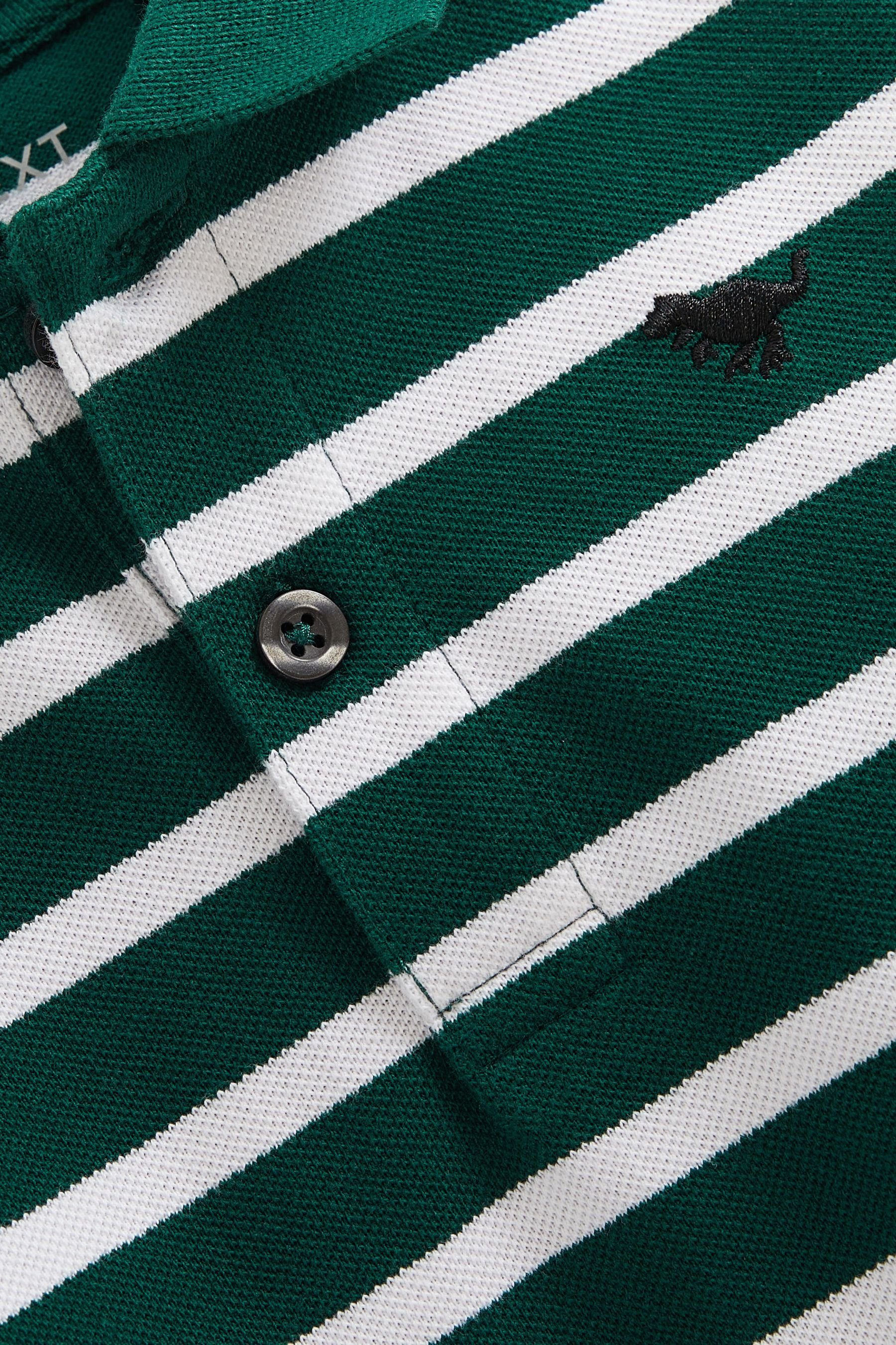 Langarm-Poloshirt Streifen Langärmeliges Next (1-tlg) mit Poloshirt