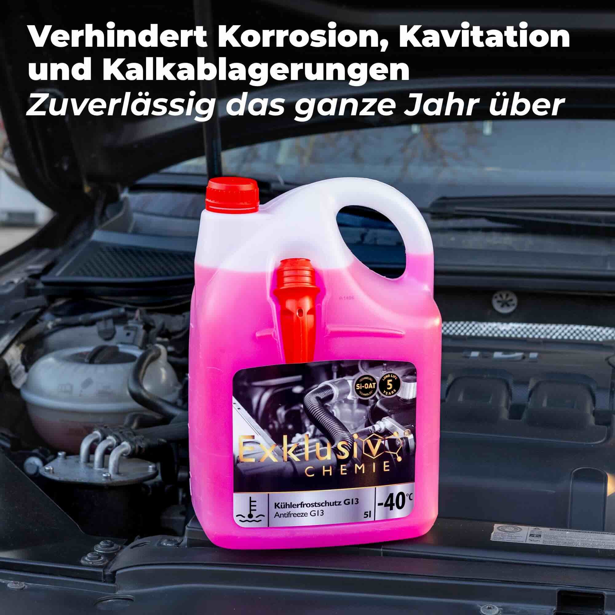 Exklusiv Chemie GmbH Kühlerfrostschutz G13 Kühlerfrostschutz 5 Liter, 5 l, Gebrauchsfertig – Bild 5 von 5