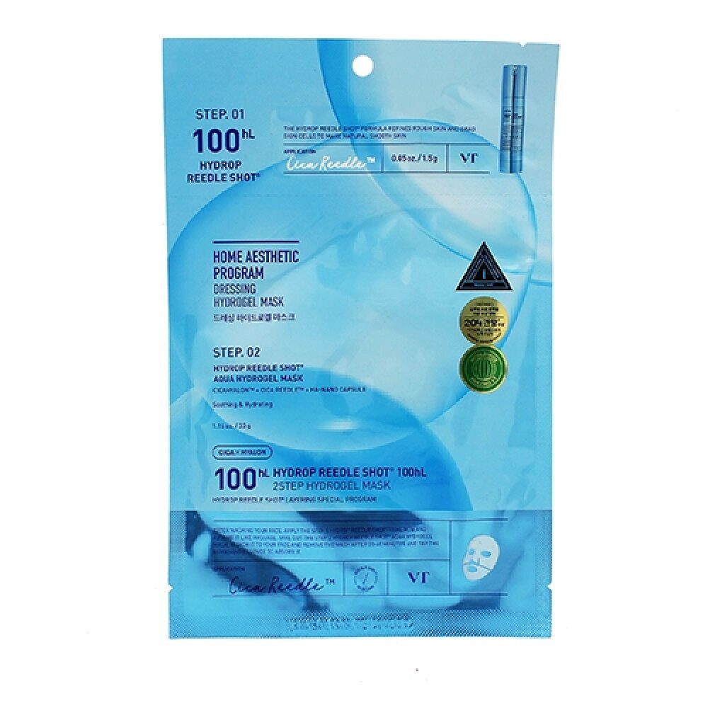 VT Cosmetics Gesichtsmaske Hydrop Reedle Shot 100 hL 2 Step Hydrogel Mask 33 g
