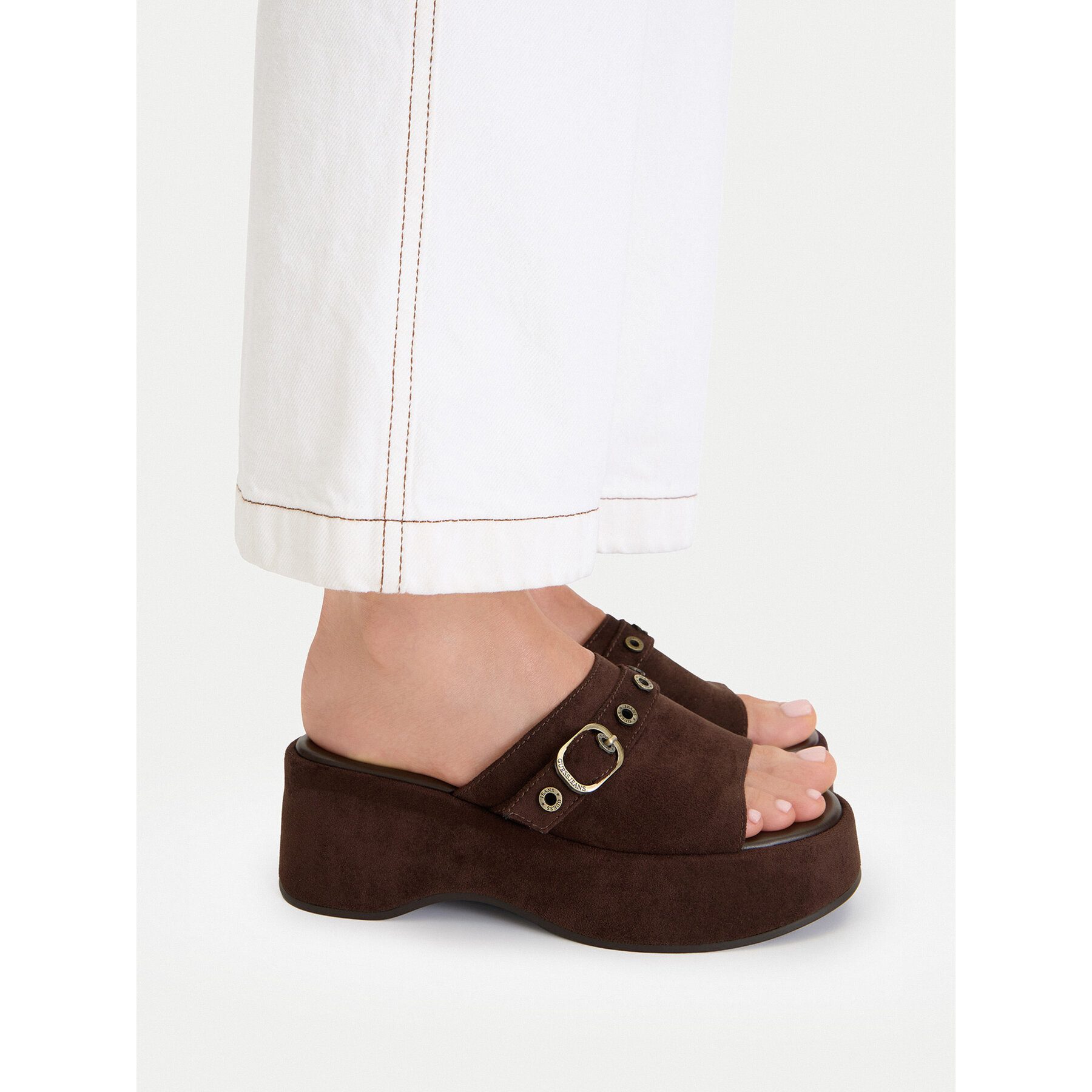 GUESS JEANS Guess Jeans Damen-Flip-Flops in Braun Badepantolette