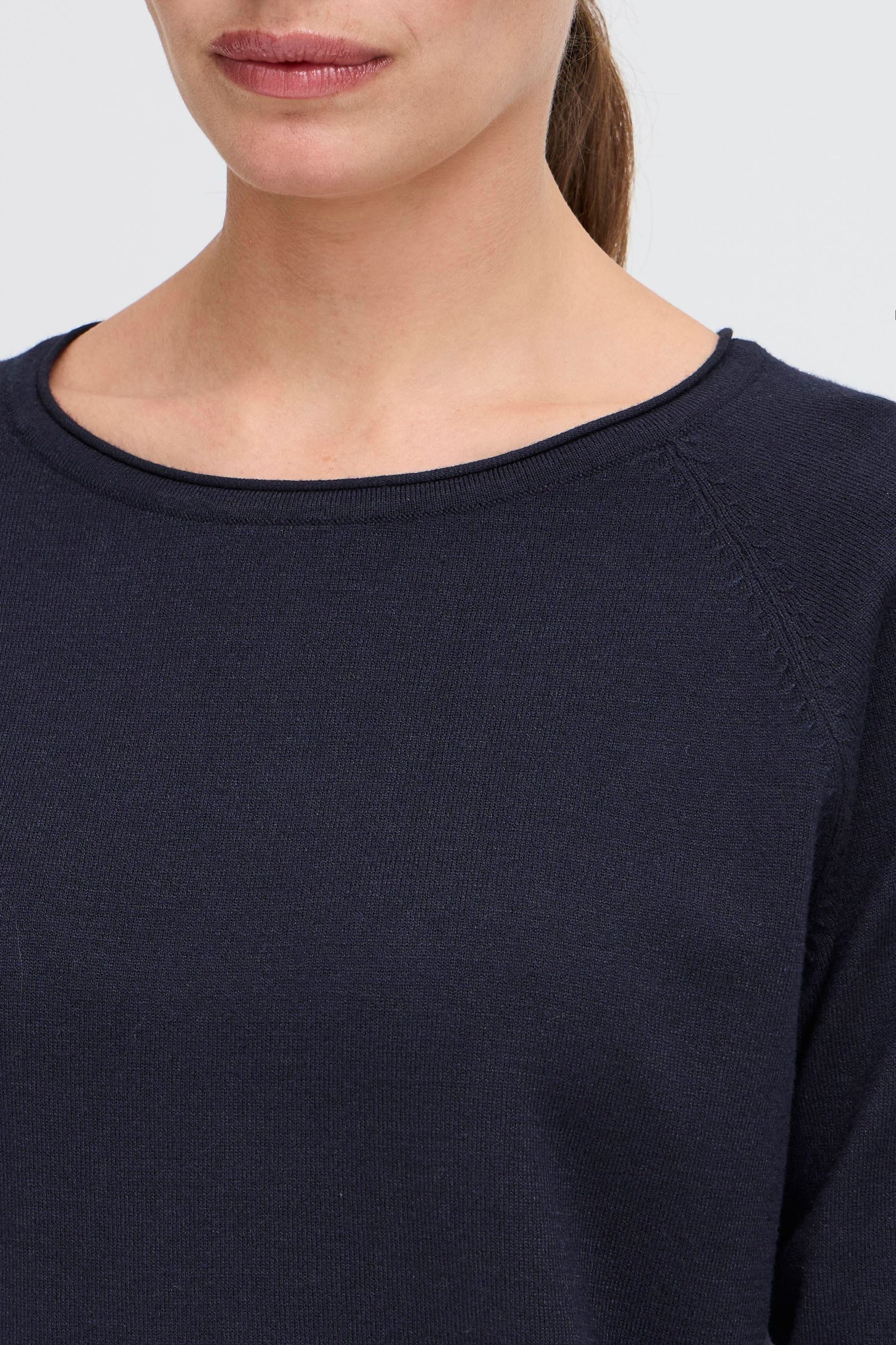 OXMO Strickpullover OXKeana Modischer Feinstrickpullover