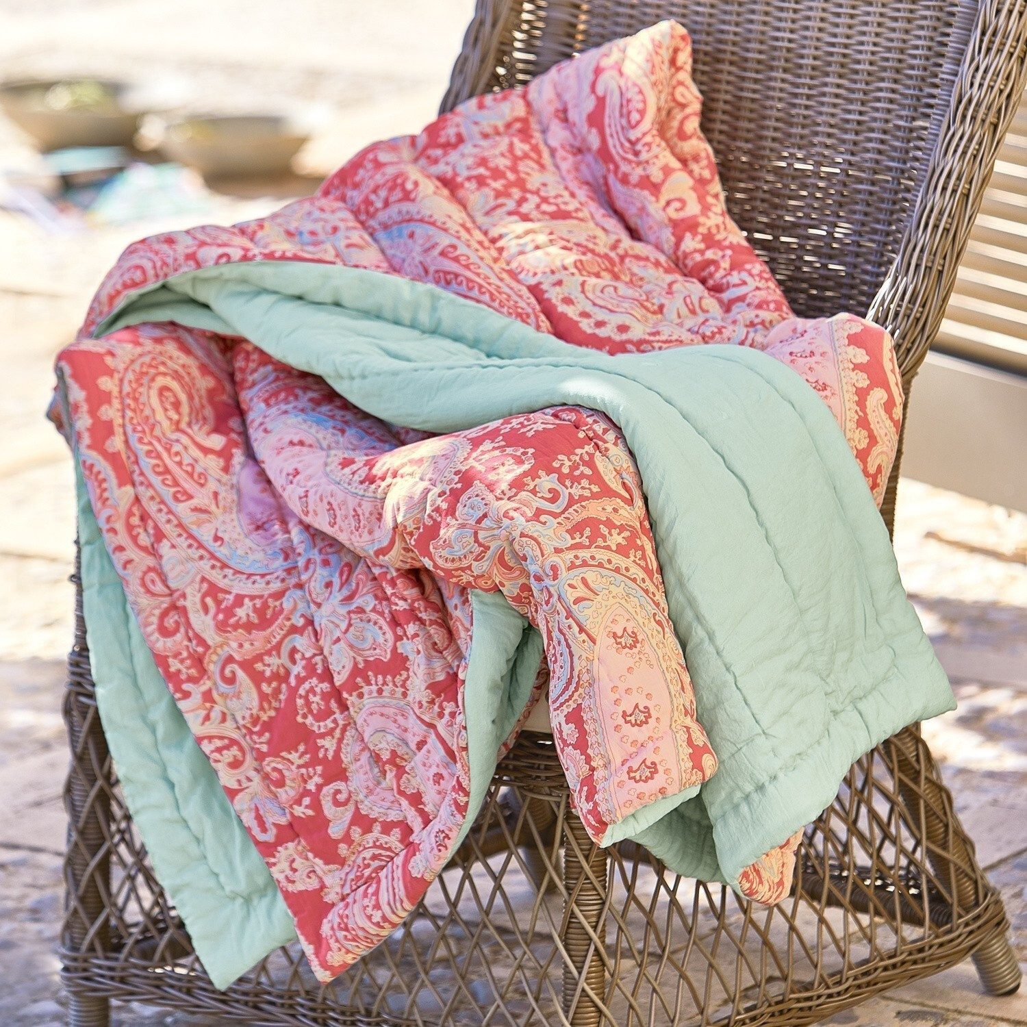 Mirabeau Tagesdecke Plaid Aram bunt