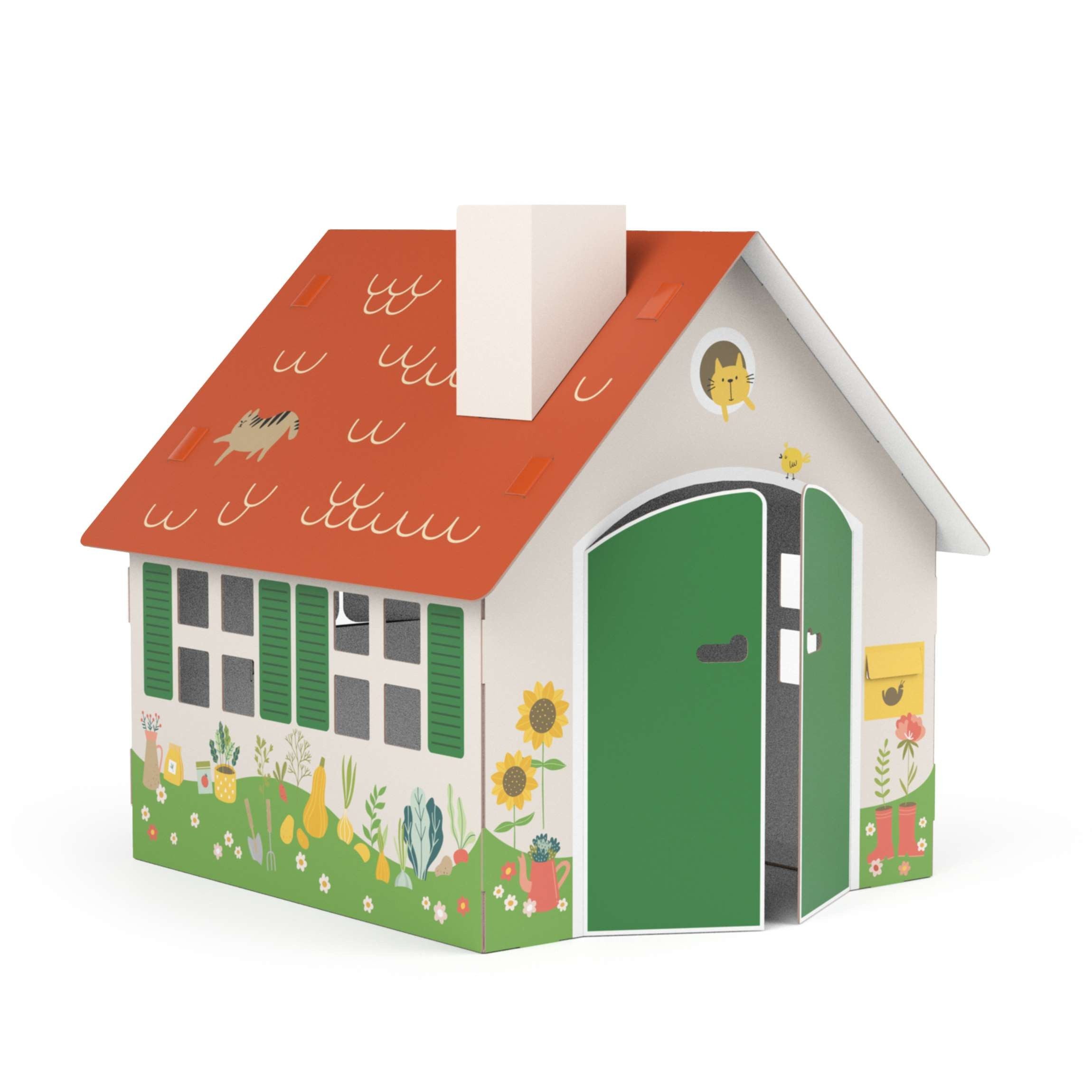 FOLDZILLA Spielhaus XXL Spielhaus Gartenhaus, Einfacher günstig online kaufen