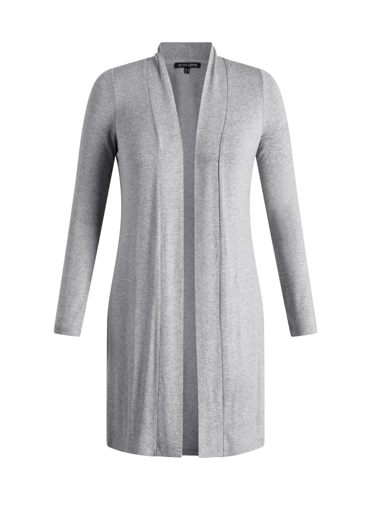 Base Level Curvy Longstrickjacke Figurumspielende, weiche Strickqualität