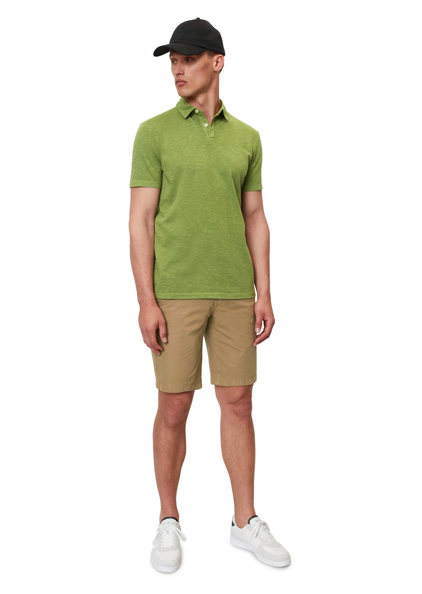 aus O'Polo Marc grün Bio-Baumwolle Poloshirt hochwertiger