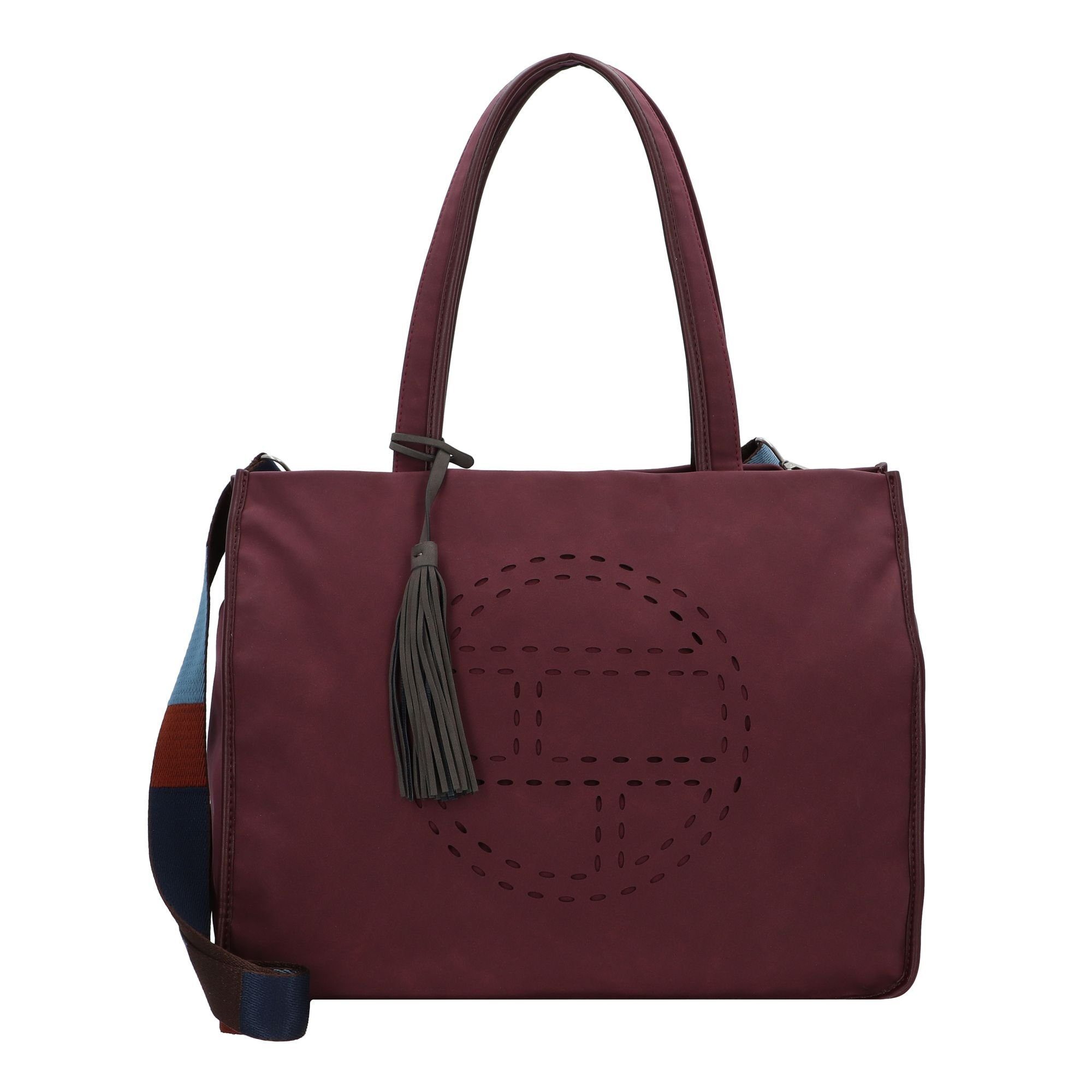 TOM TAILOR Shopper Ronda, red dark Polyethylen