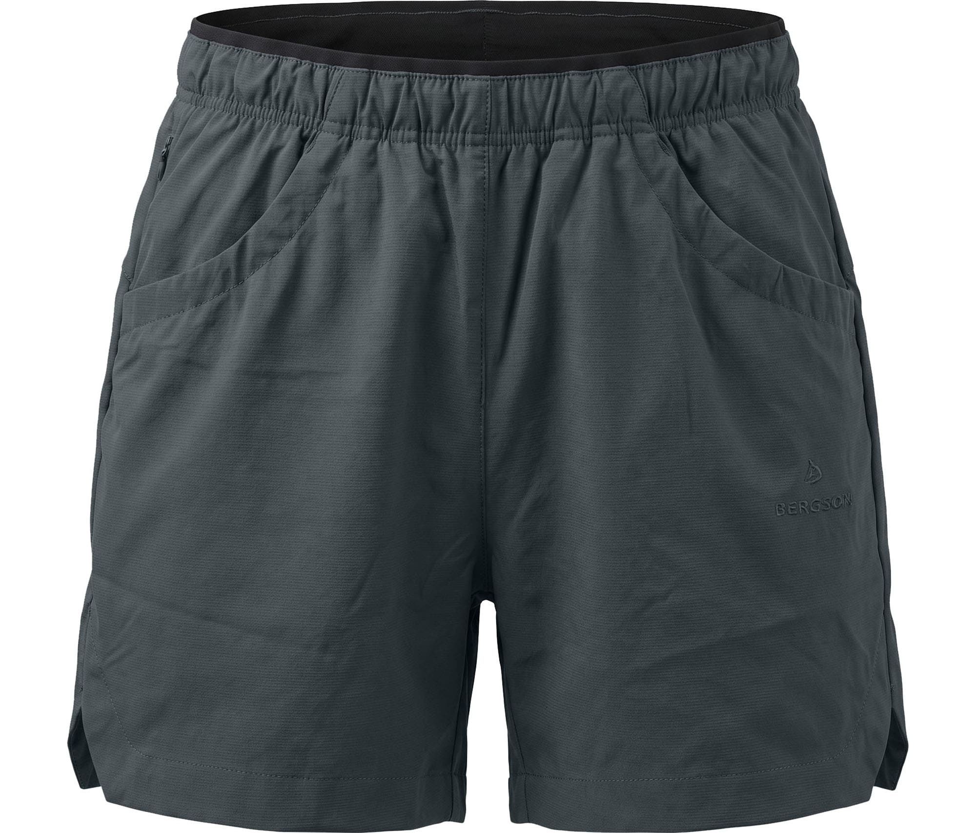 Bergson Outdoorhose BILLUND Shorts Damen Freizeitshorts, leicht, lässig, Normalgrößen, grau