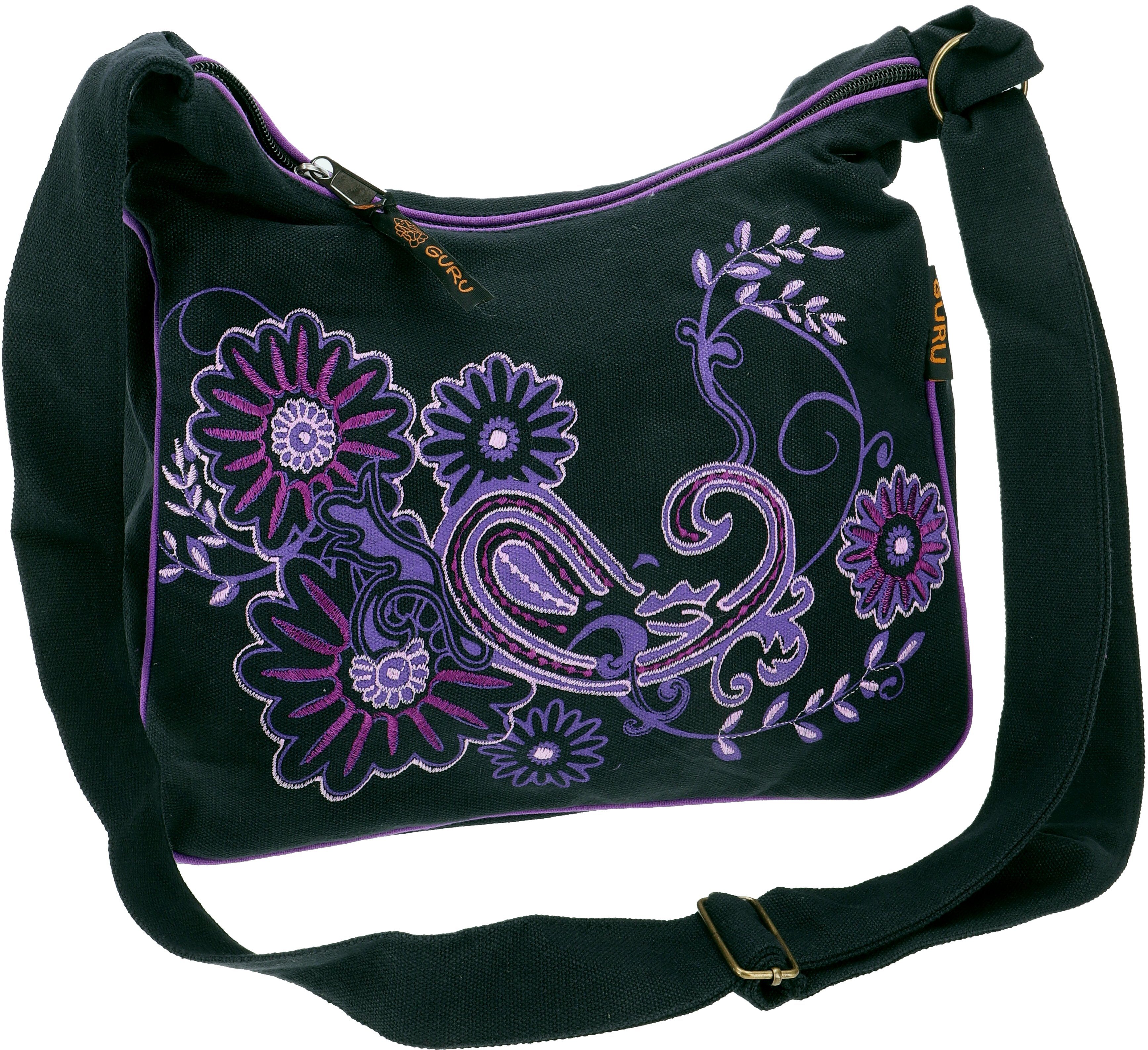 Guru-Shop Schultertasche Boho Schultertasche, Hippie Tasche, bestickte.. günstig online kaufen