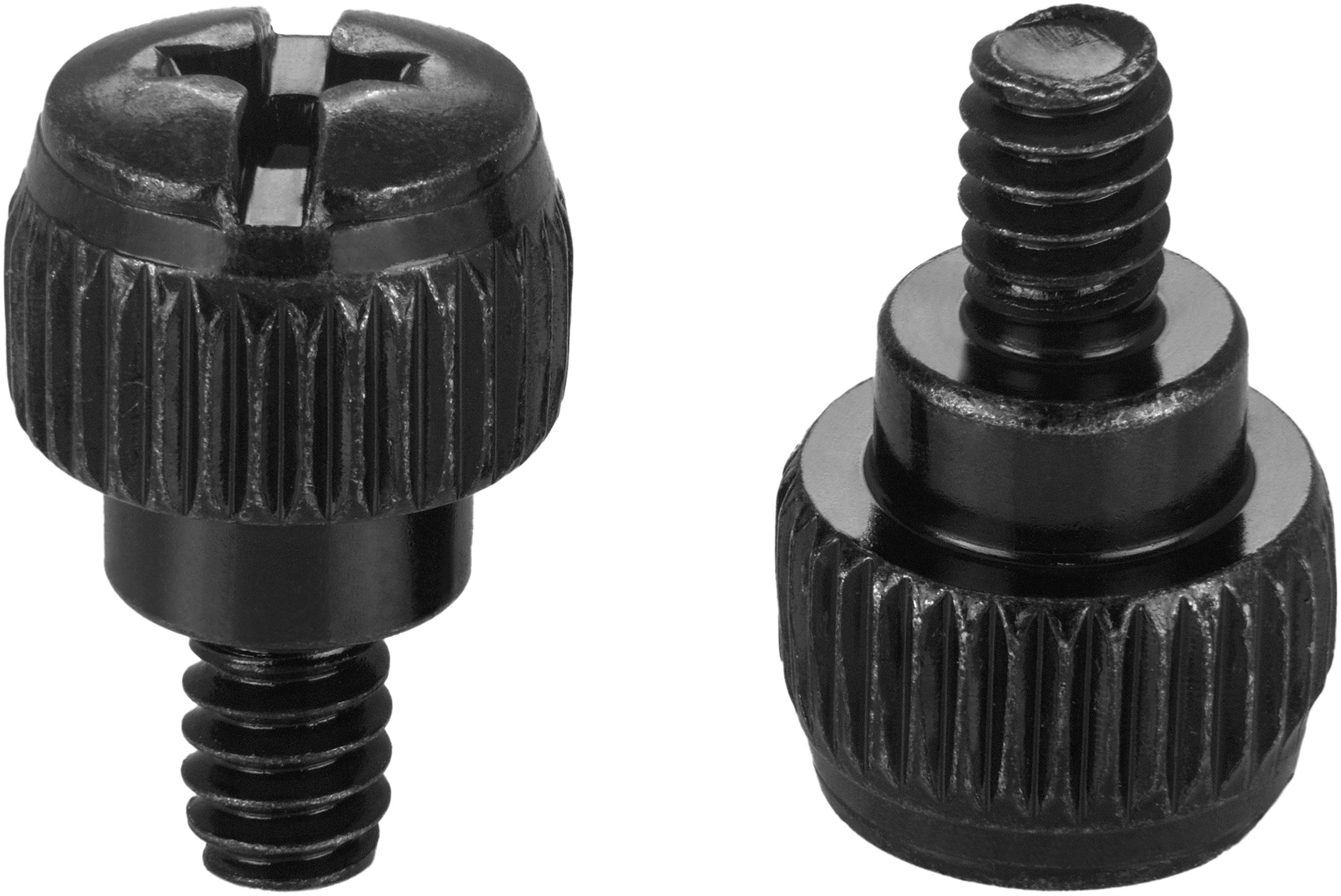 Poppstar PC-Gehäuse Schraubenset Rändelschrauben Stahl für Computer Gehäuse, (25 St), Gewinde #6-32 x 6mm