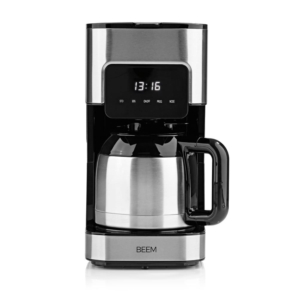 BEEM Filterkaffeemaschine BEEM FRESH-AROMA-TOUCH Filterkaffeemaschine - Thermo, 0.01l Kaffeekanne, 10 Tassen Timer Isolierkanne Permanentfilter