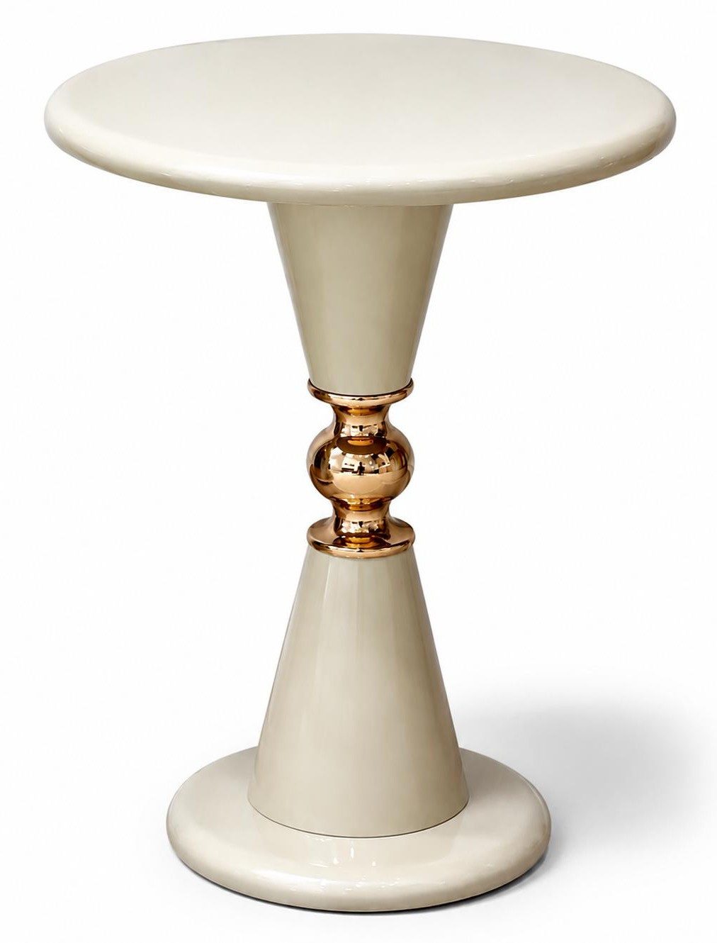 Xlmoebel Beistelltisch Beistelltisch Beige Modern Stil Wohnzimmer Minimalistisch Luxuriös (1-St., 1-tlg)