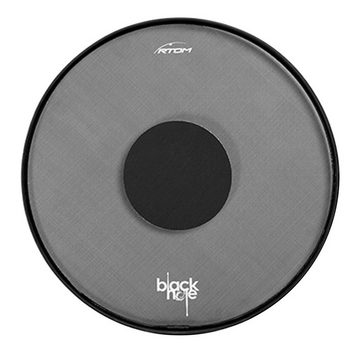 RTOM Schlagzeug BLKHOL14 Black Hole 14 Mesh Practice Pad mit Drumsticks