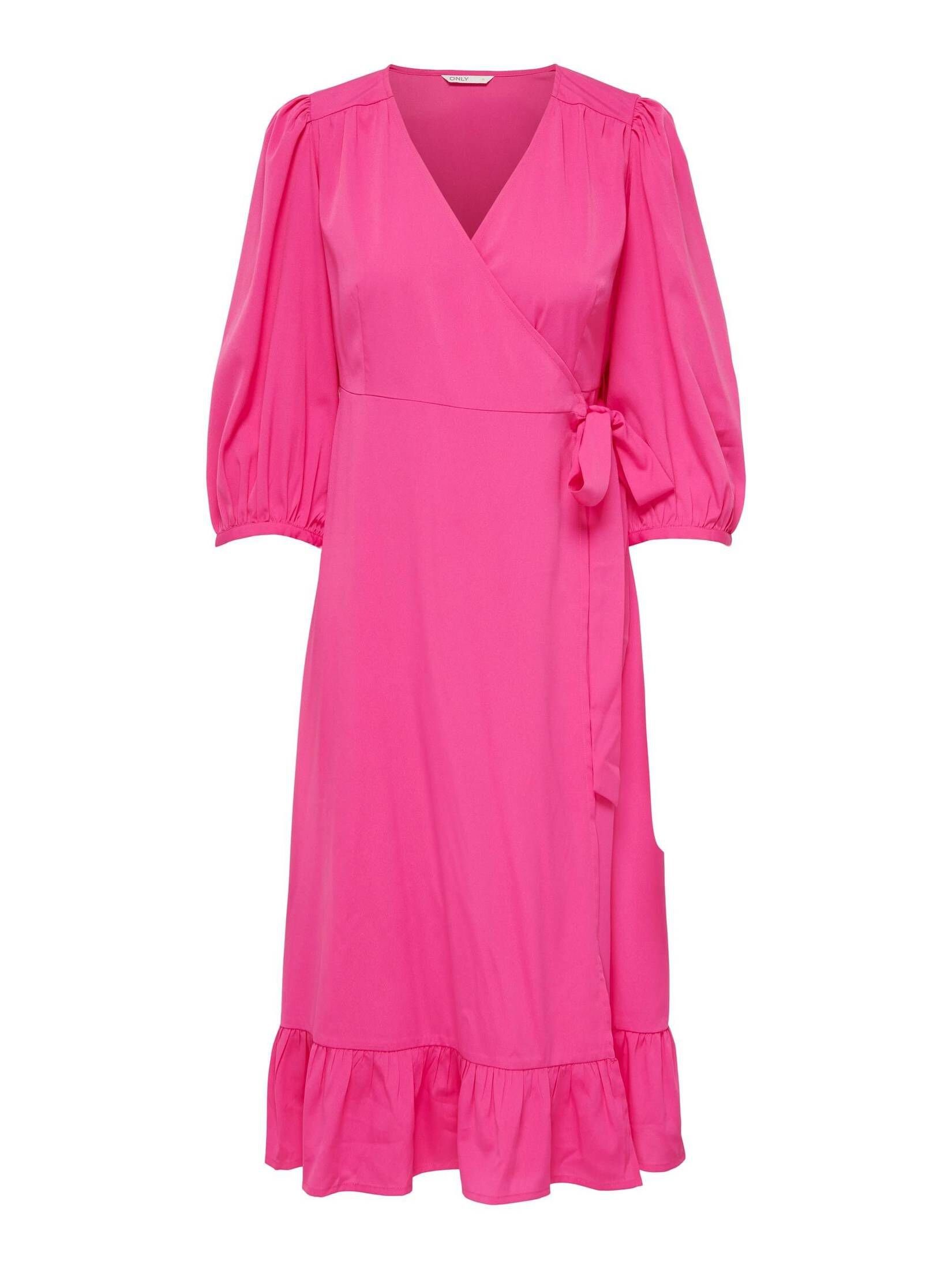 ONLY Wickelkleid Damen Kleid ONLOLIVIA (1-tlg) pink (71) | Kleider