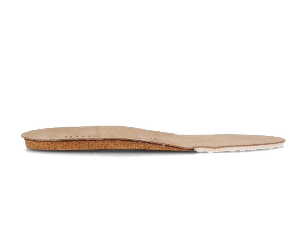 Haflinger Einlegesohlen Wechselfußbett Everest Softi, beige, Ledereinlegesohlen, Einlegesohle, Latex-Komfort-Zone, Korkfußbett