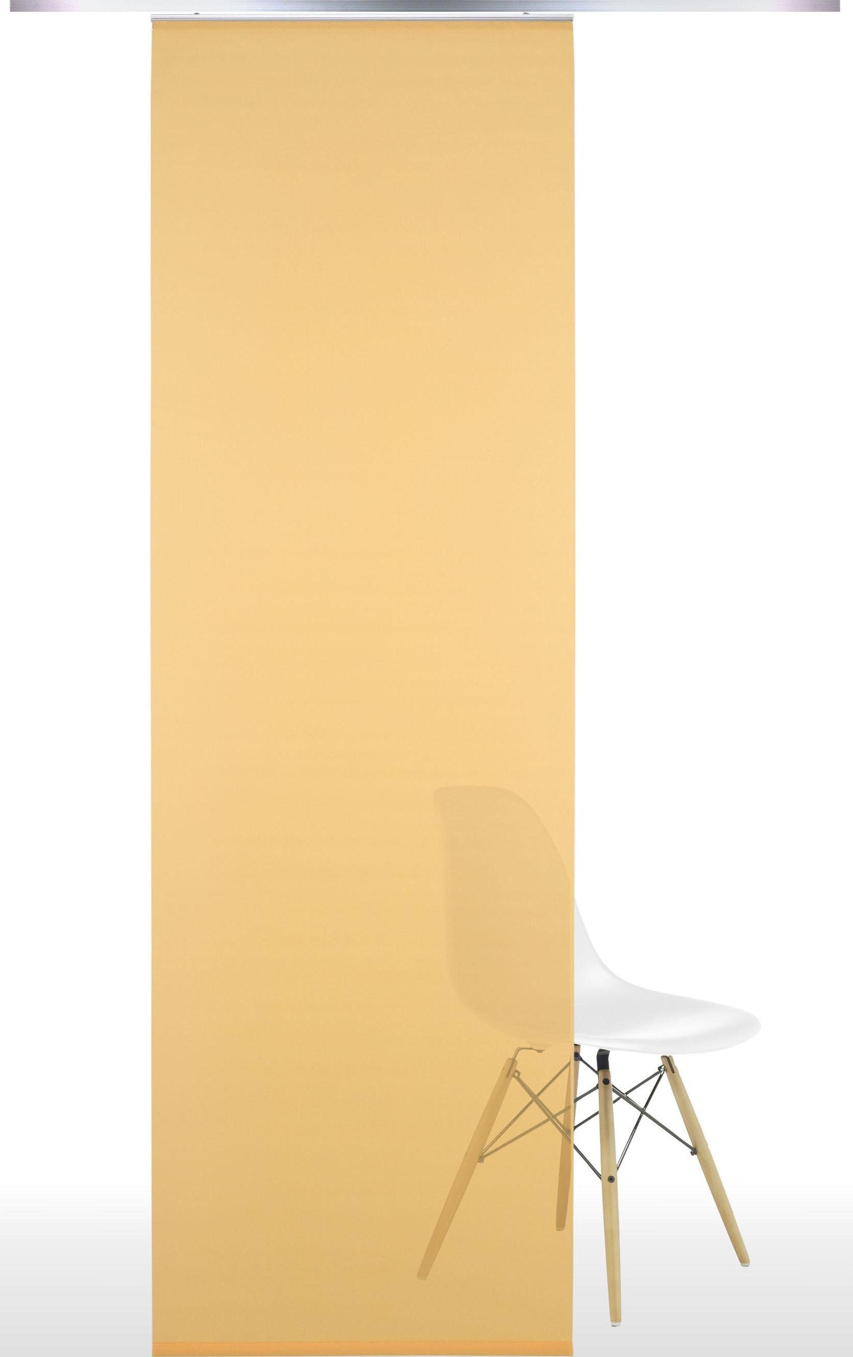 Liedeco Schiebegardine (1 St), Klettband, halbtransparent, HxB: 245x60, ohne Paneelwagen