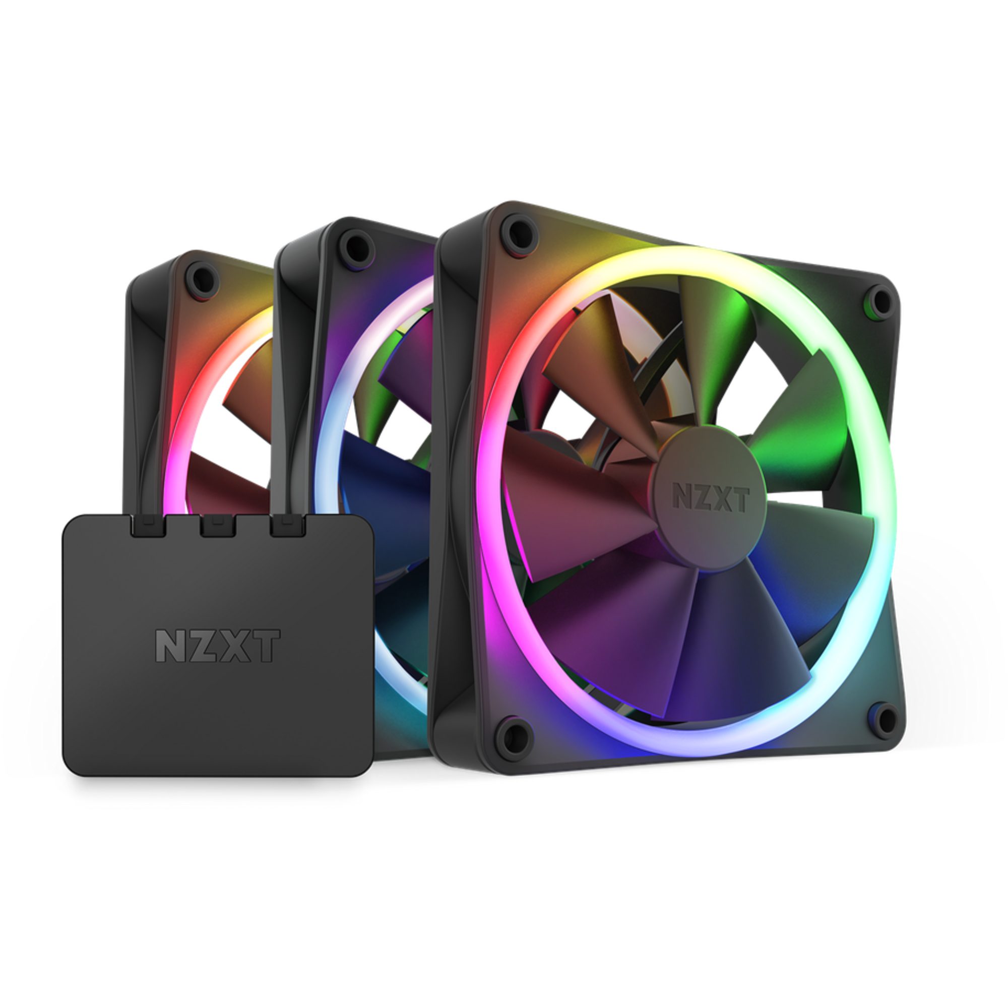 NZXT Gehäuselüfter NZXT F120 RGB-Dreierpack 120x120x26, Gehäuselüfter, (3er Pack inkl.