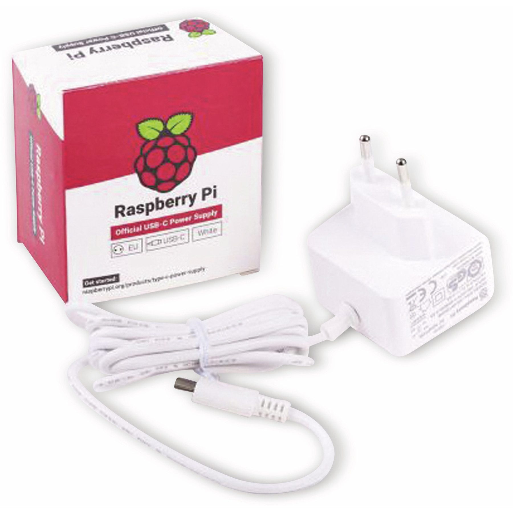 Raspberry Pi RASPBERRY PI 4 Model B Netzteil, Weiß Netzteil