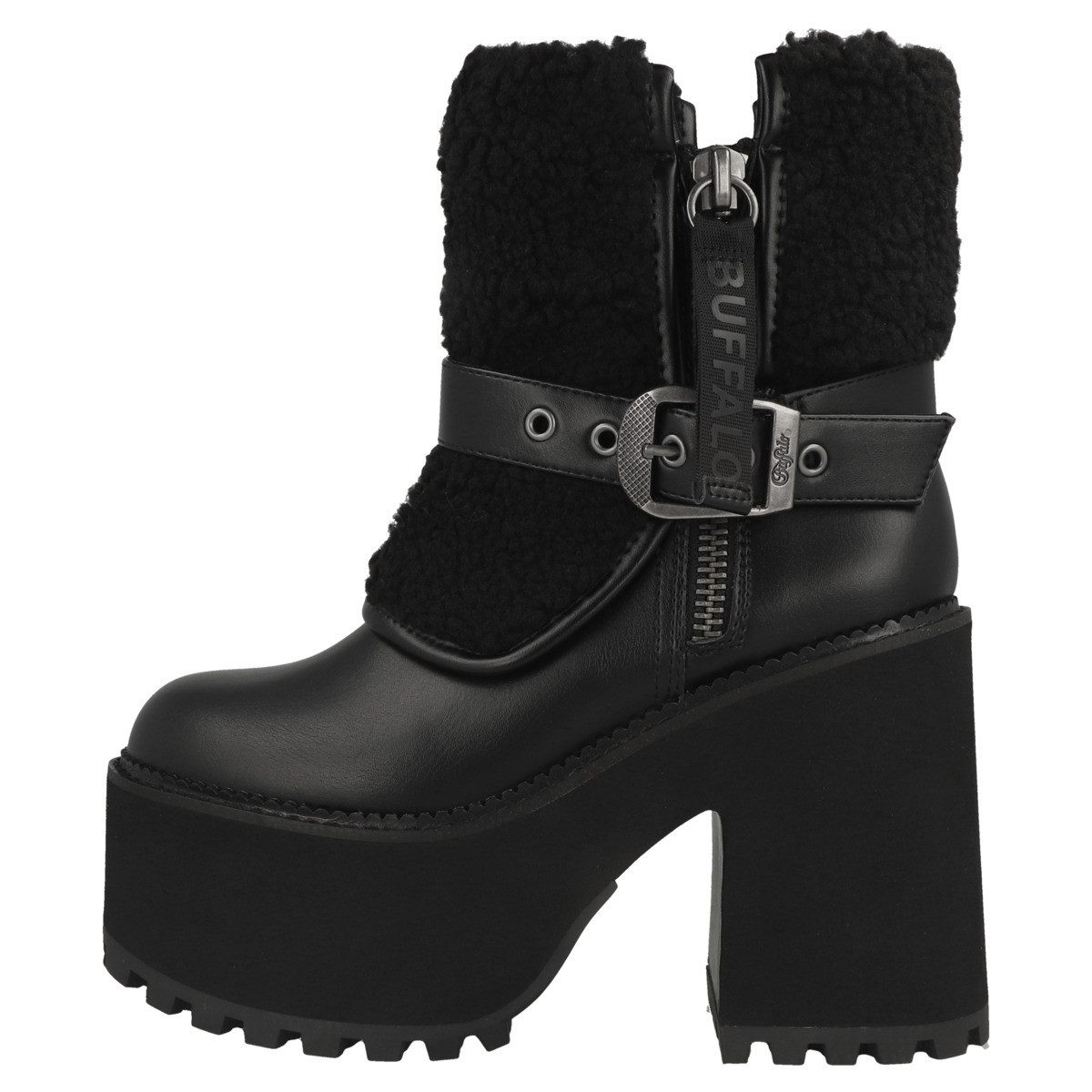 Buffalo Killah Fold Damen Stiefel Boots, Stiefeletten, Winterschuhe, Winterstiefel, Halbstiefel