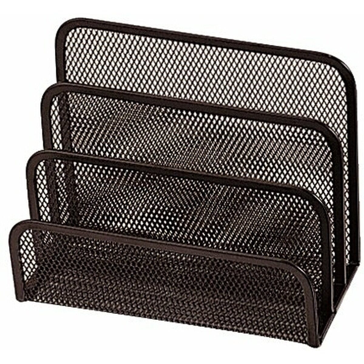 Connect Briefablage Briefständer Metall 3 Fächer schwarz