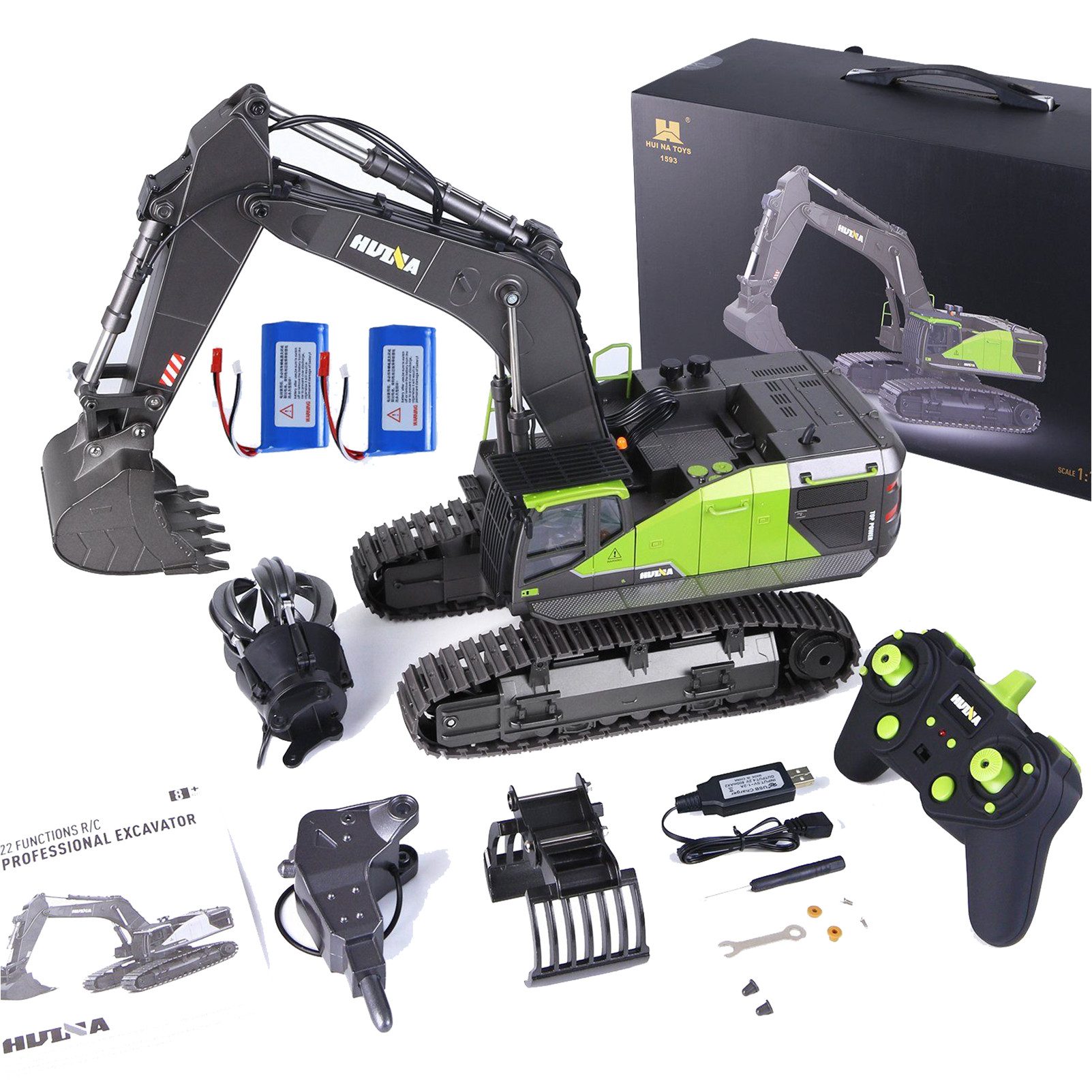 Esun RC-Bagger Ferngesteuerter bagger spielzeug, rc bagger baustellenfahrze günstig online kaufen