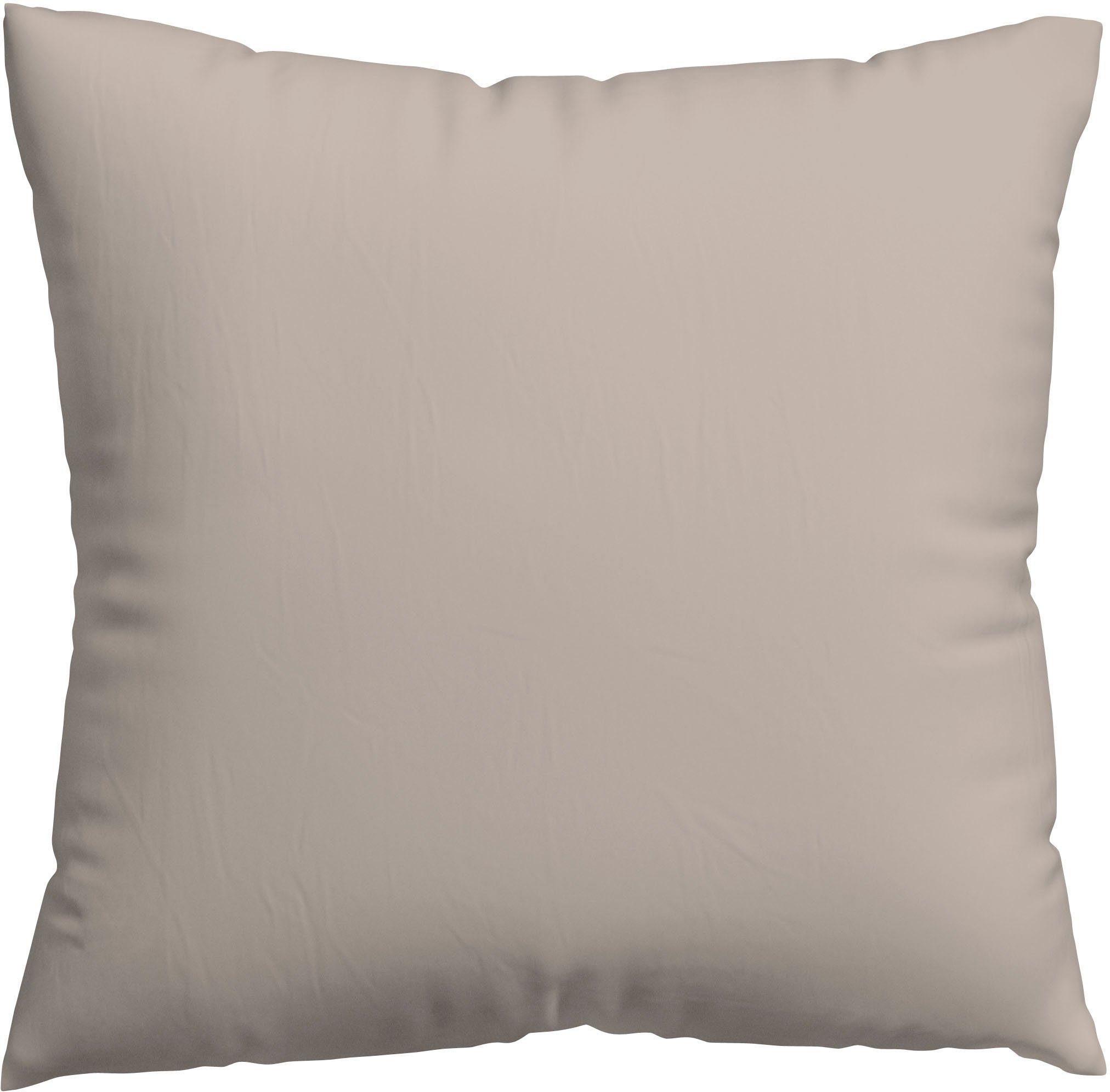 Schlafgut Kissenbezug Premium Kissenhülle Woven Satin, 100% Baumwolle, (1 Stück), Ton-in-Ton Reißverschluss, Fadendichte von 300tc, Uni, OEKO Tex