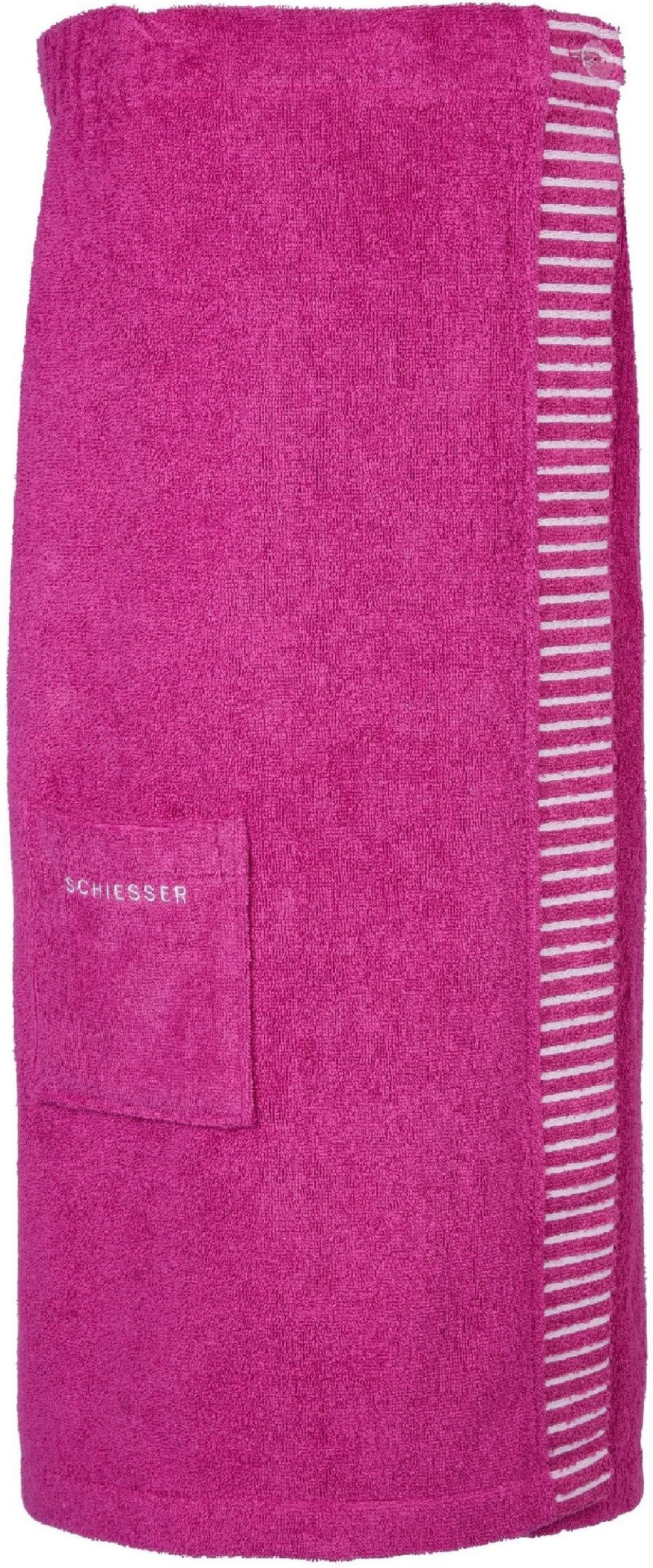 Schiesser Kilt Rom aus weicher Baumwolle, saugstark und 3-fach weitenverstellbar, Kurzform, Frottier, Knöpfe, OEKO-TEX® MADE IN GREEN