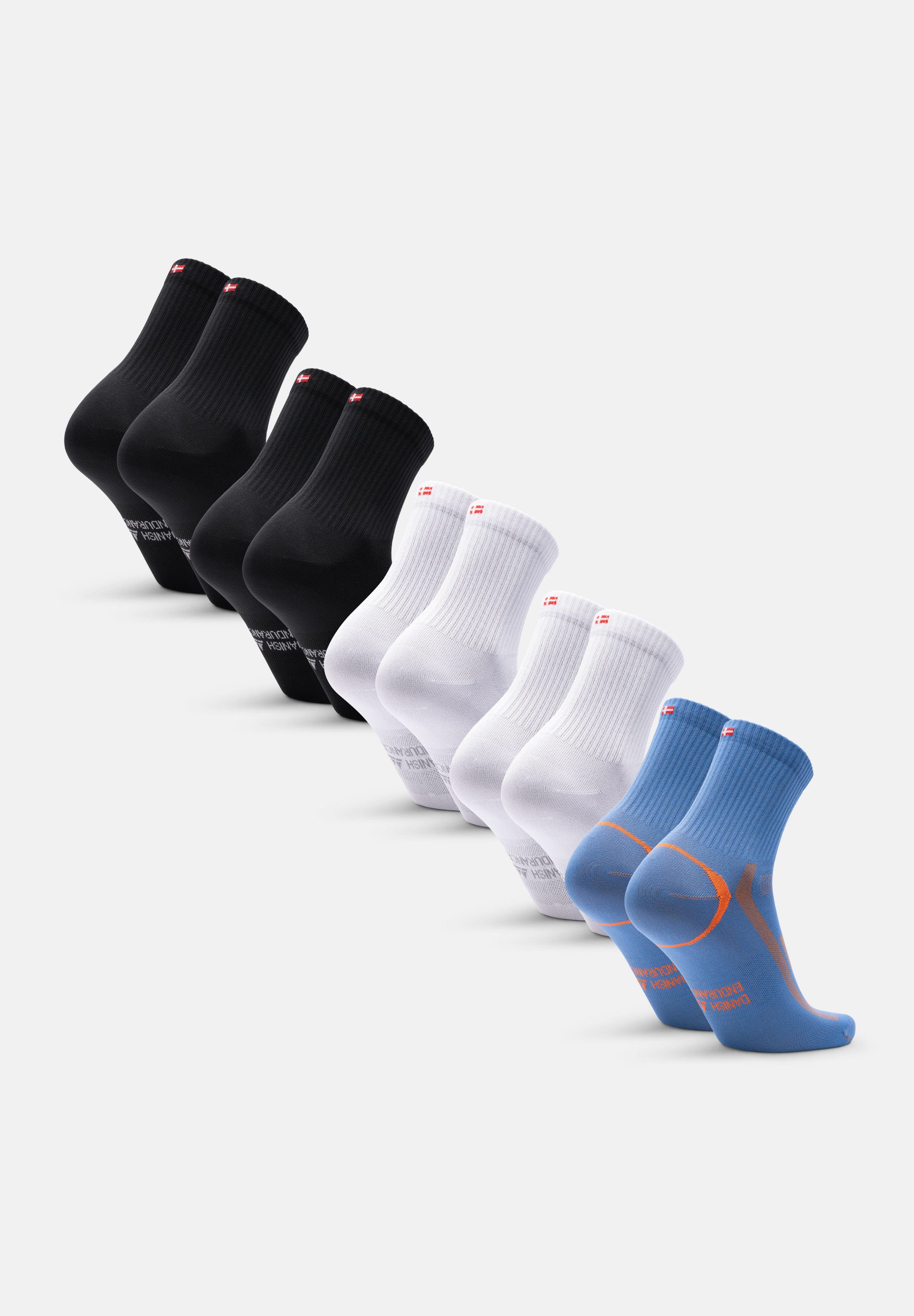 DANISH ENDURANCE Basicsocken Quarter Pro Sports (5-Paar) Quarter Pro Sportsocken, schweißableitende Performance Socken