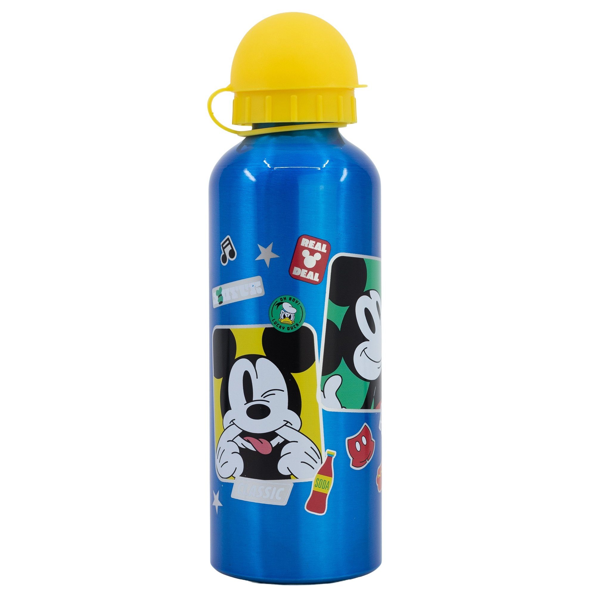 Brotdose Alu-Trinkflasche teiliges Besteck Set, XL 4 Disney (4-tlg), 530 Lunch ml Mickey Disney Lunchbox Maus