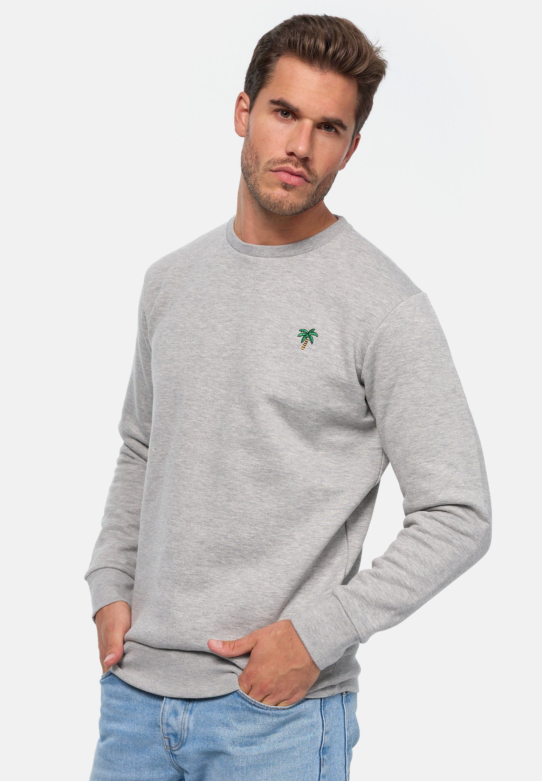 zertifizierte MIKON Sweatshirt Bio-Baumwolle GOTS Palme