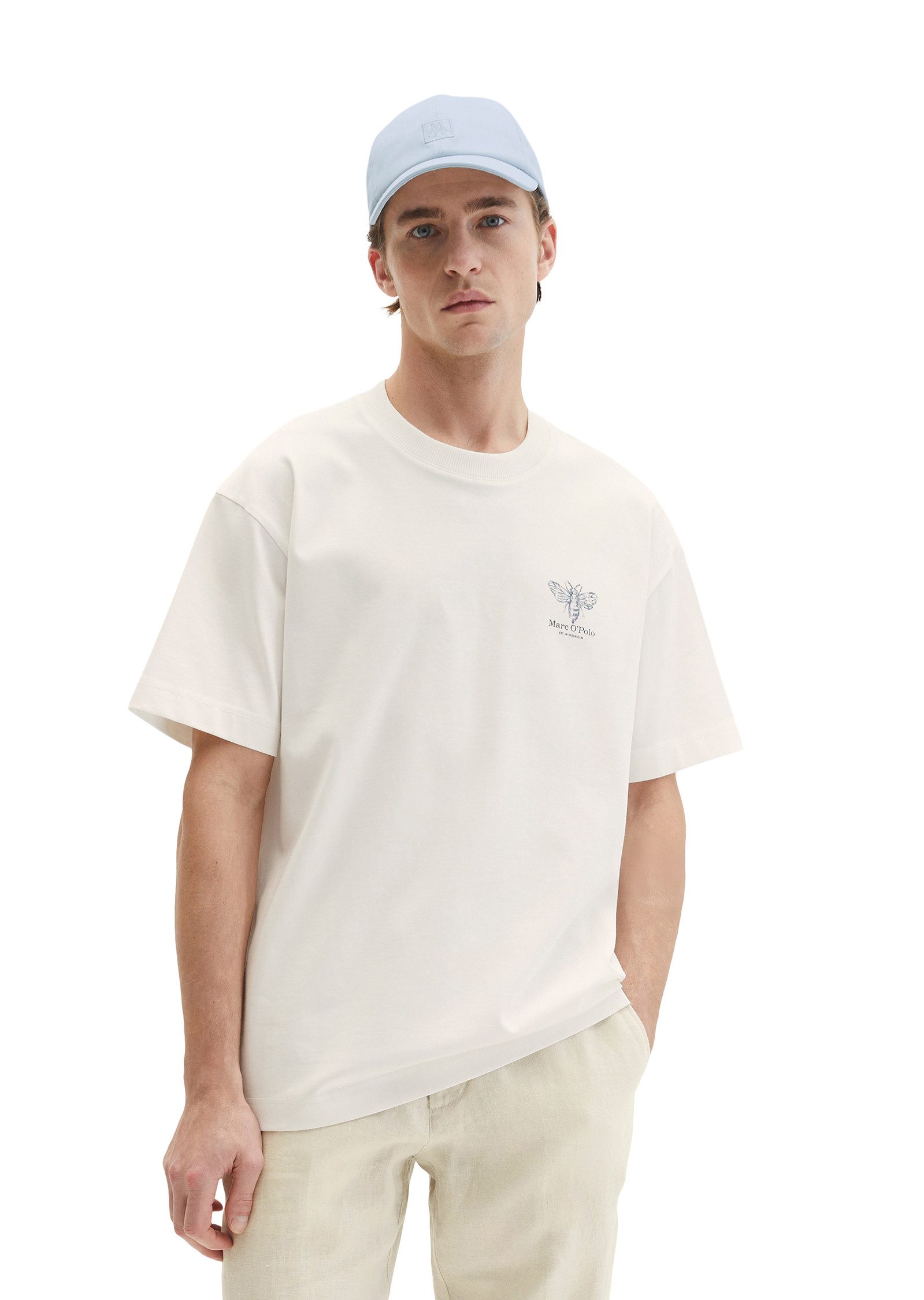 Marc O'Polo T-Shirt loose fit mit beidseitigen Insektenprints