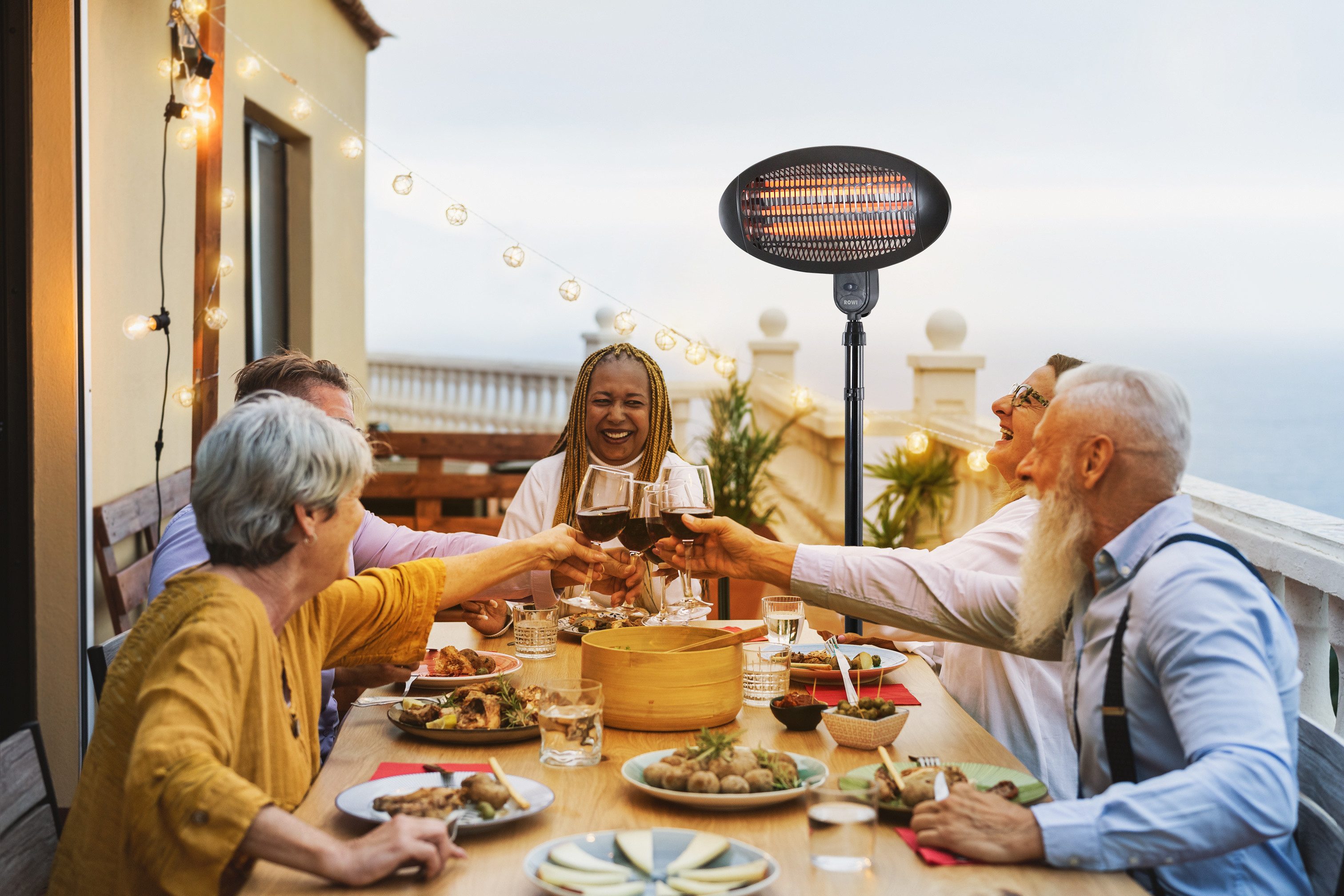 ROWI Terrassenstrahler Infrarot 2000 Watt mit günstig online kaufen