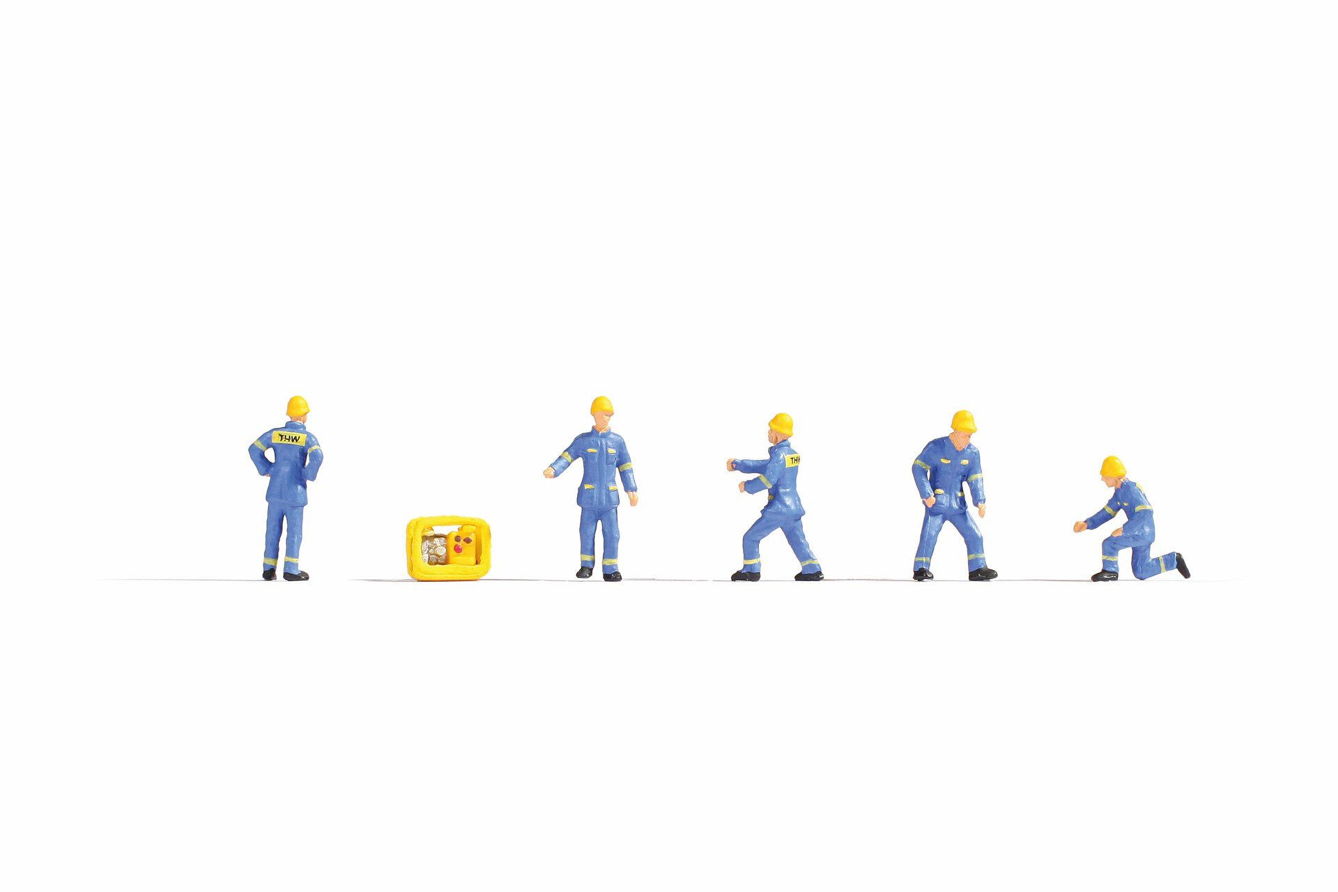 NOCH Dekofigur NOCH H0 Figuren THW Technisches Hilfswerk, handbem