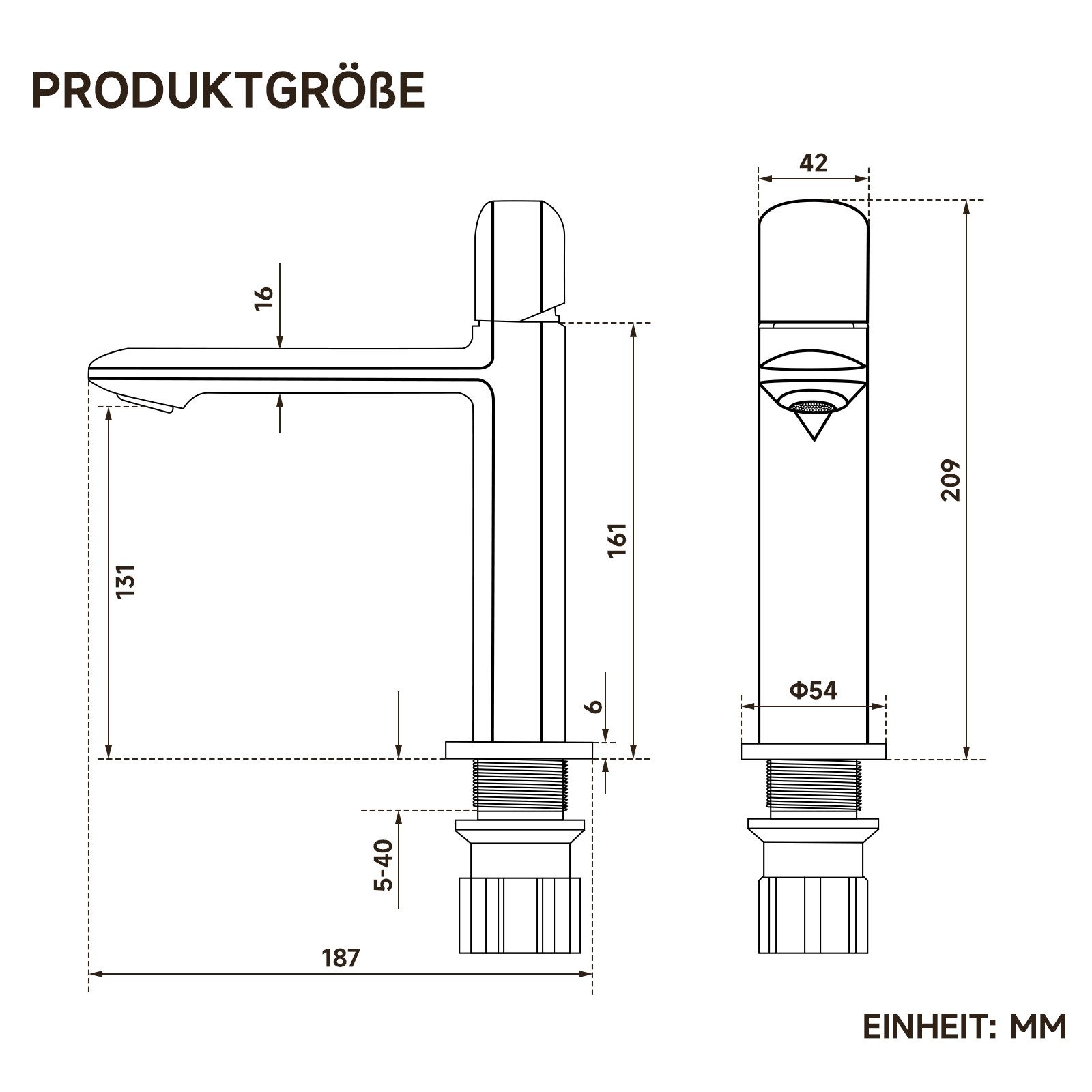 Oihpaw Waschtischarmatur Einhandmischer Waschbeckenarmatur, Badarmatur Misc günstig online kaufen