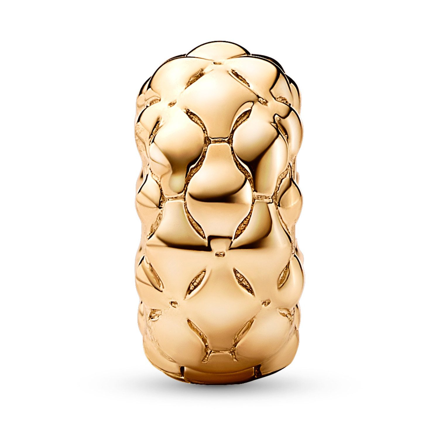 Pandora Runder Anhänger Clip-Charm Bead Goldfarben