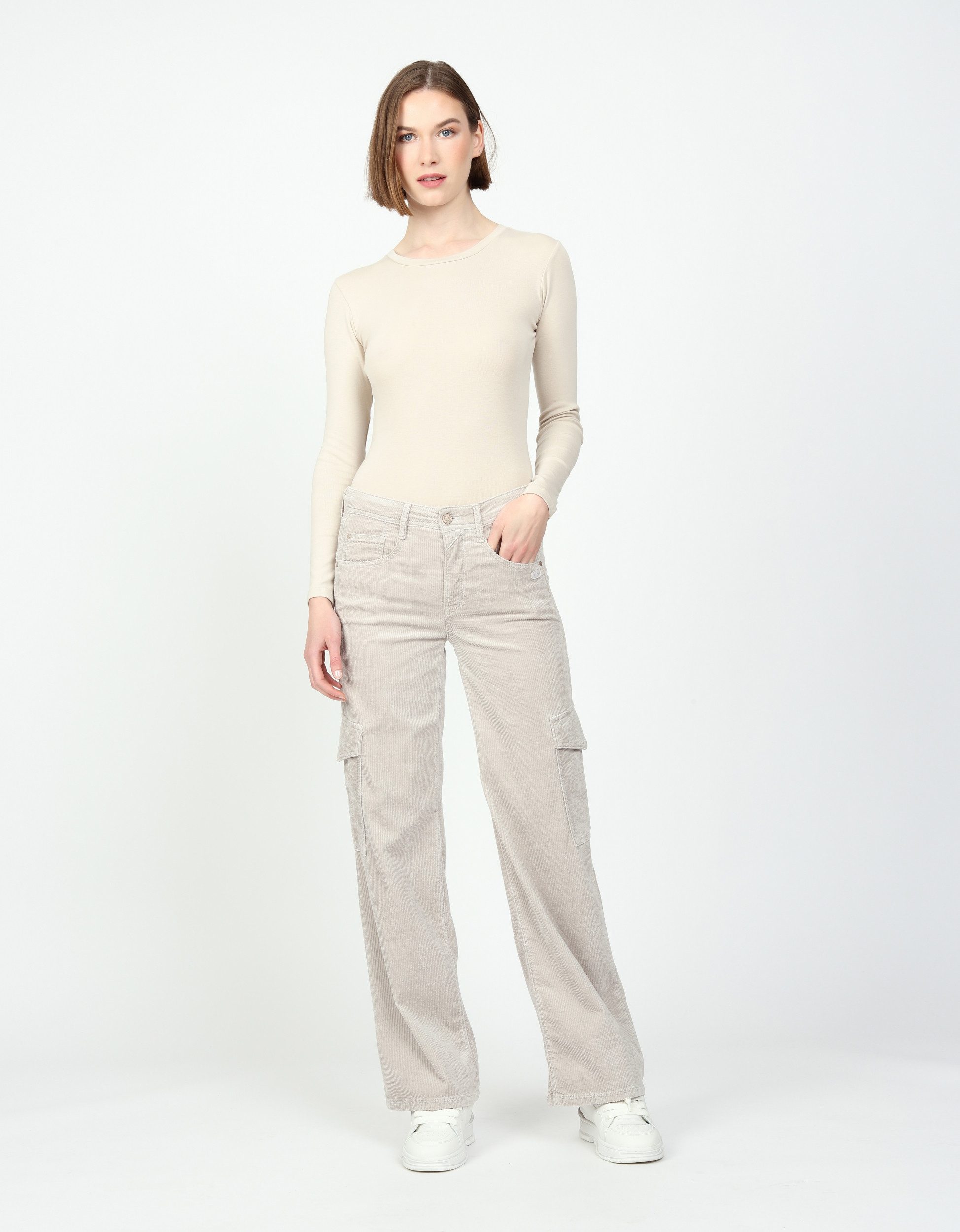 GANG Cordhose - Wide Fit - Cordhose - 94AMELIE WORKER