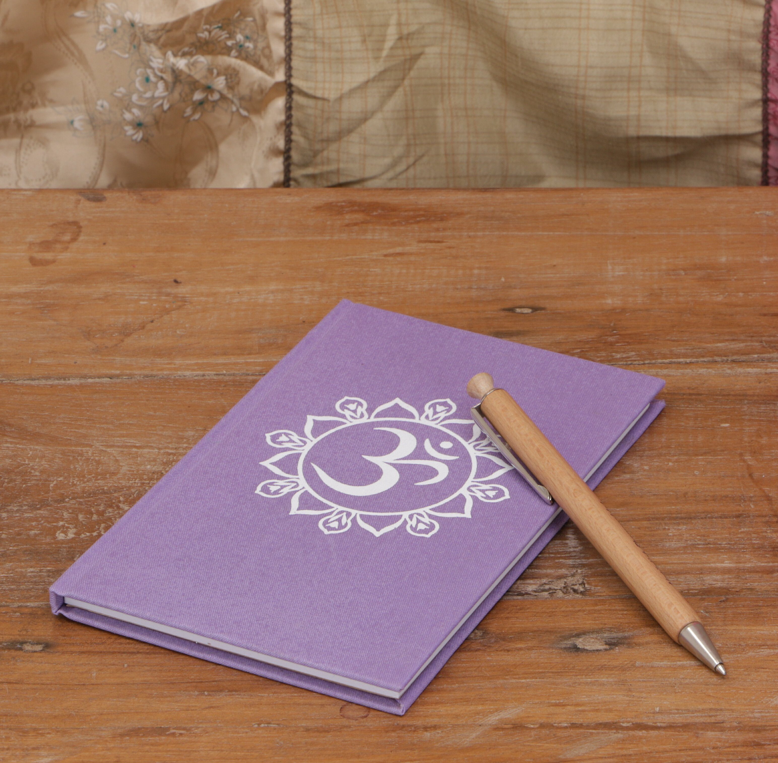 Guru-Shop Notizbuch, - violett Tagebuch OM Tagebuch